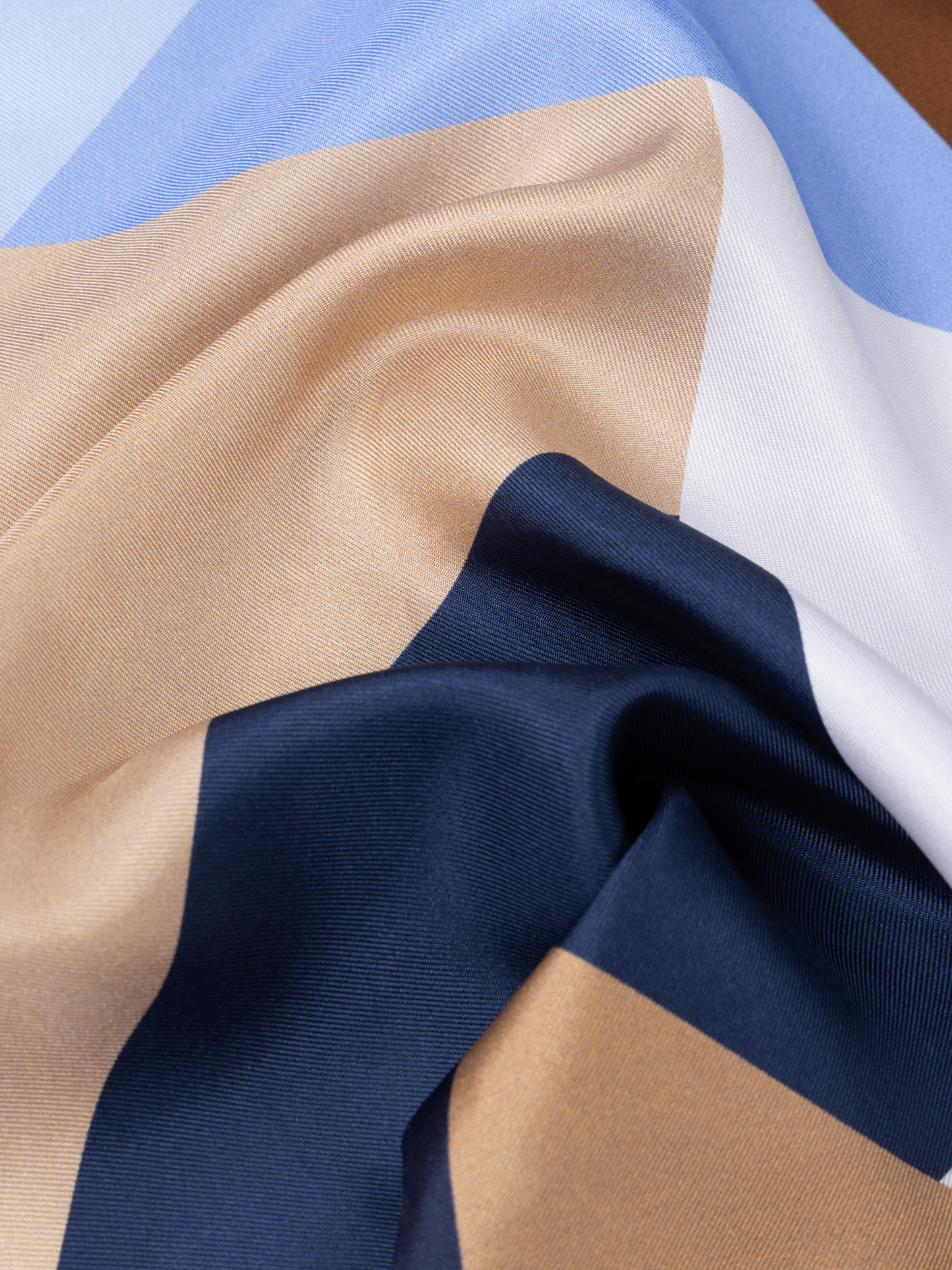 The Italian Block Print Silk Pocket Square