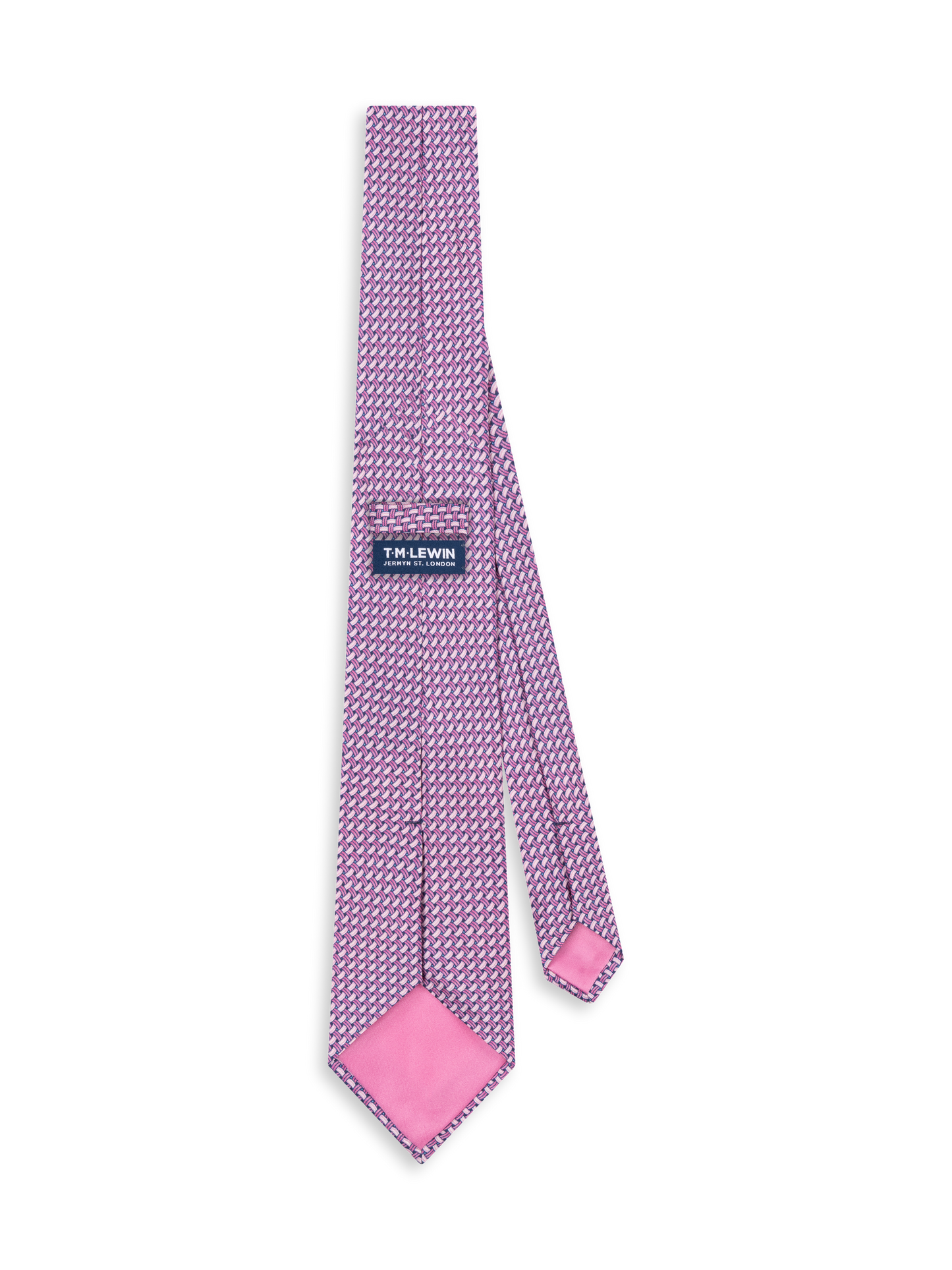 The Italian Crosshatch Print Tie