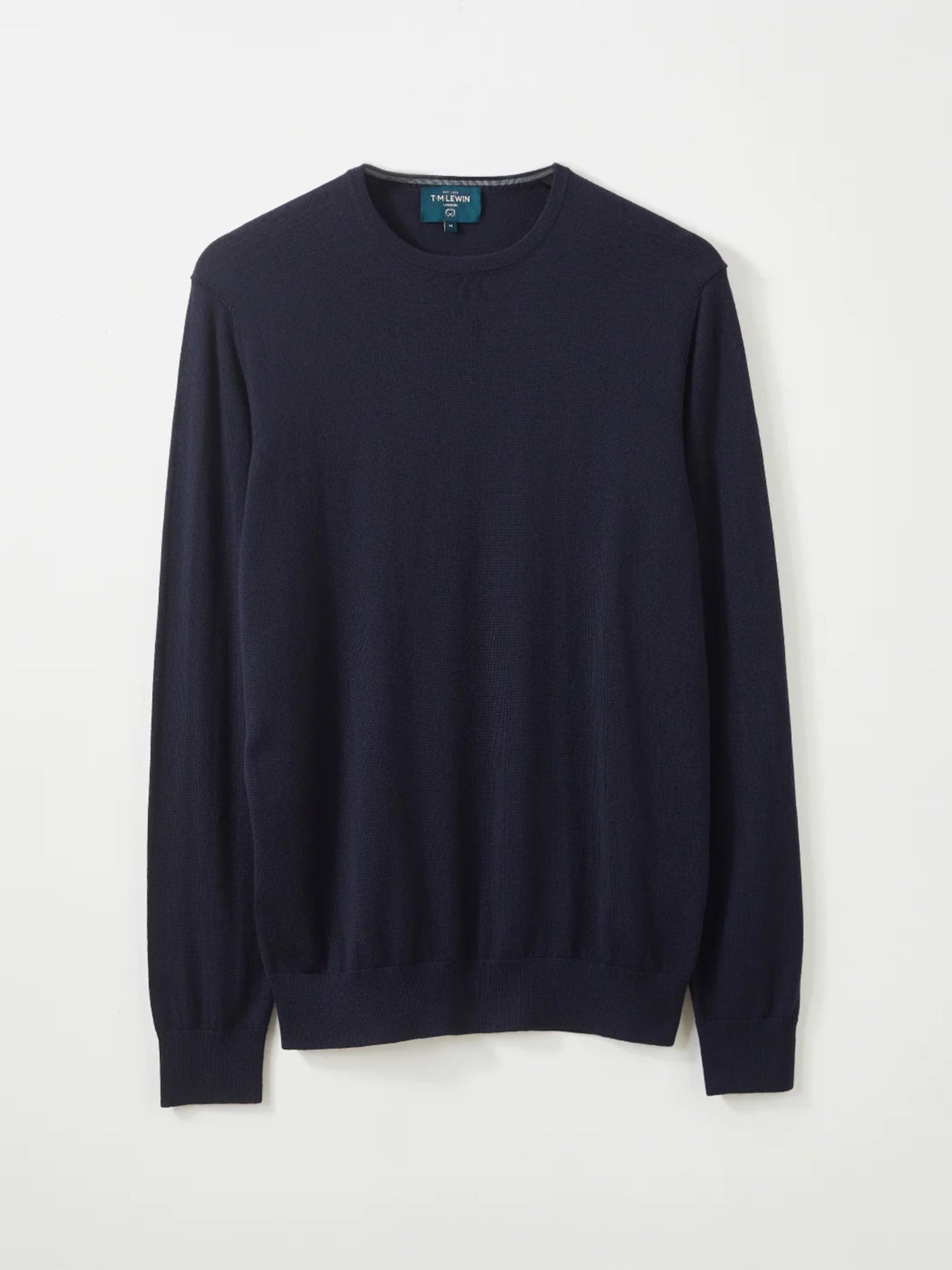 Merino Crew Neck Jumper - Navy