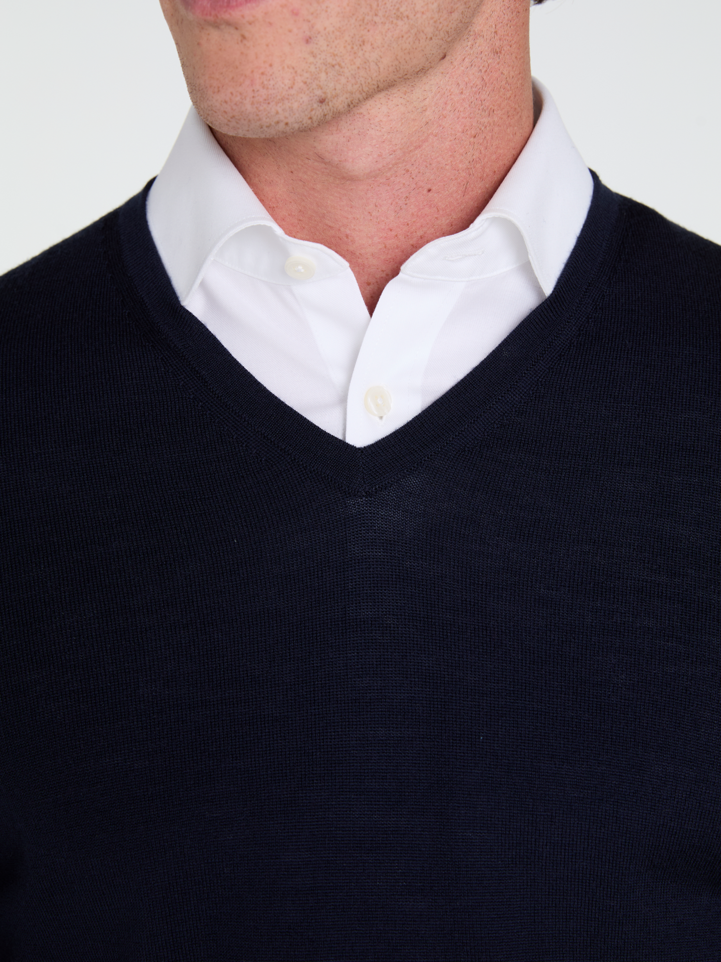The Merino Wool V-Neck Jumper