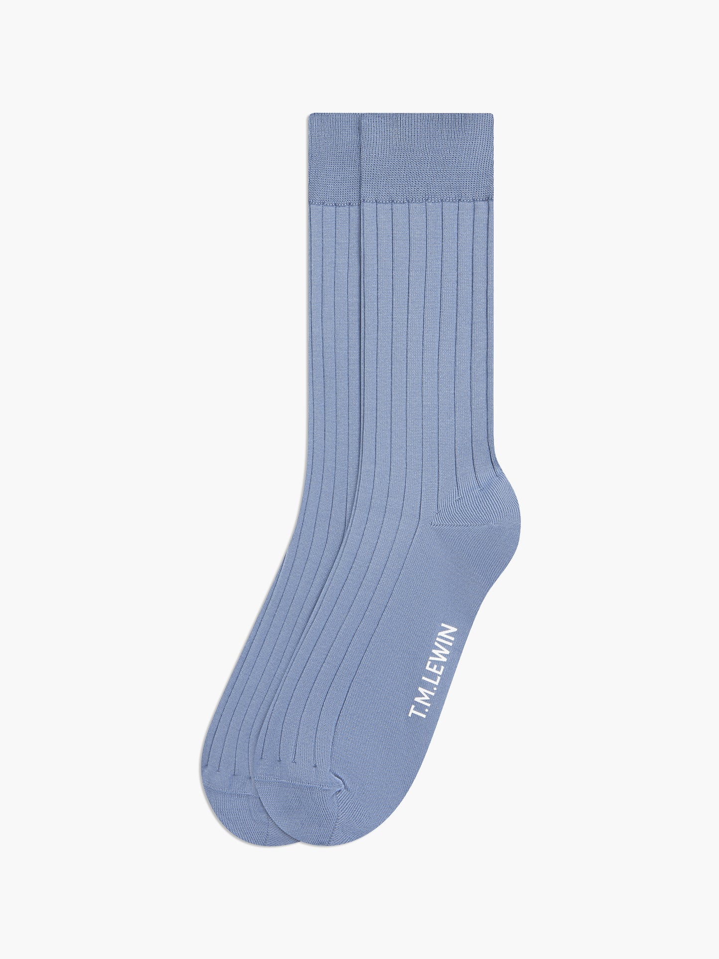 Mercerised Cotton Ribbed Socks
