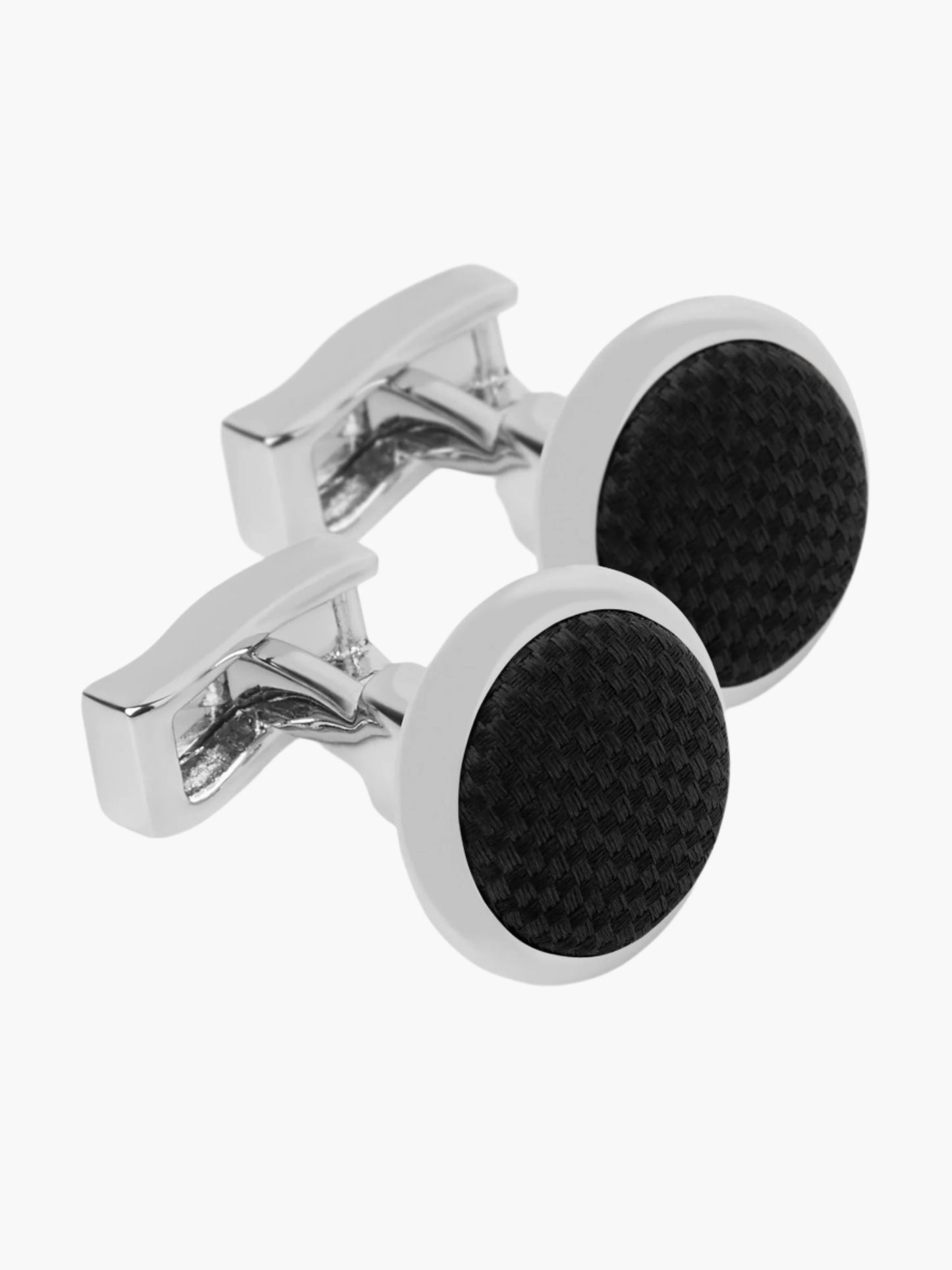 The Woven Round Cufflinks