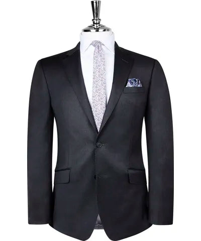 The Acton Slim Fit Charcoal Twill Jacket