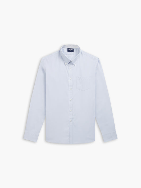 Royal Oxford Slim Fit Plain Blue Shirt