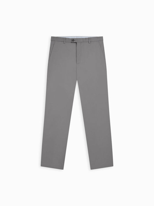 Radcliffe Slim Fit Grey Cotton Stretch Chino