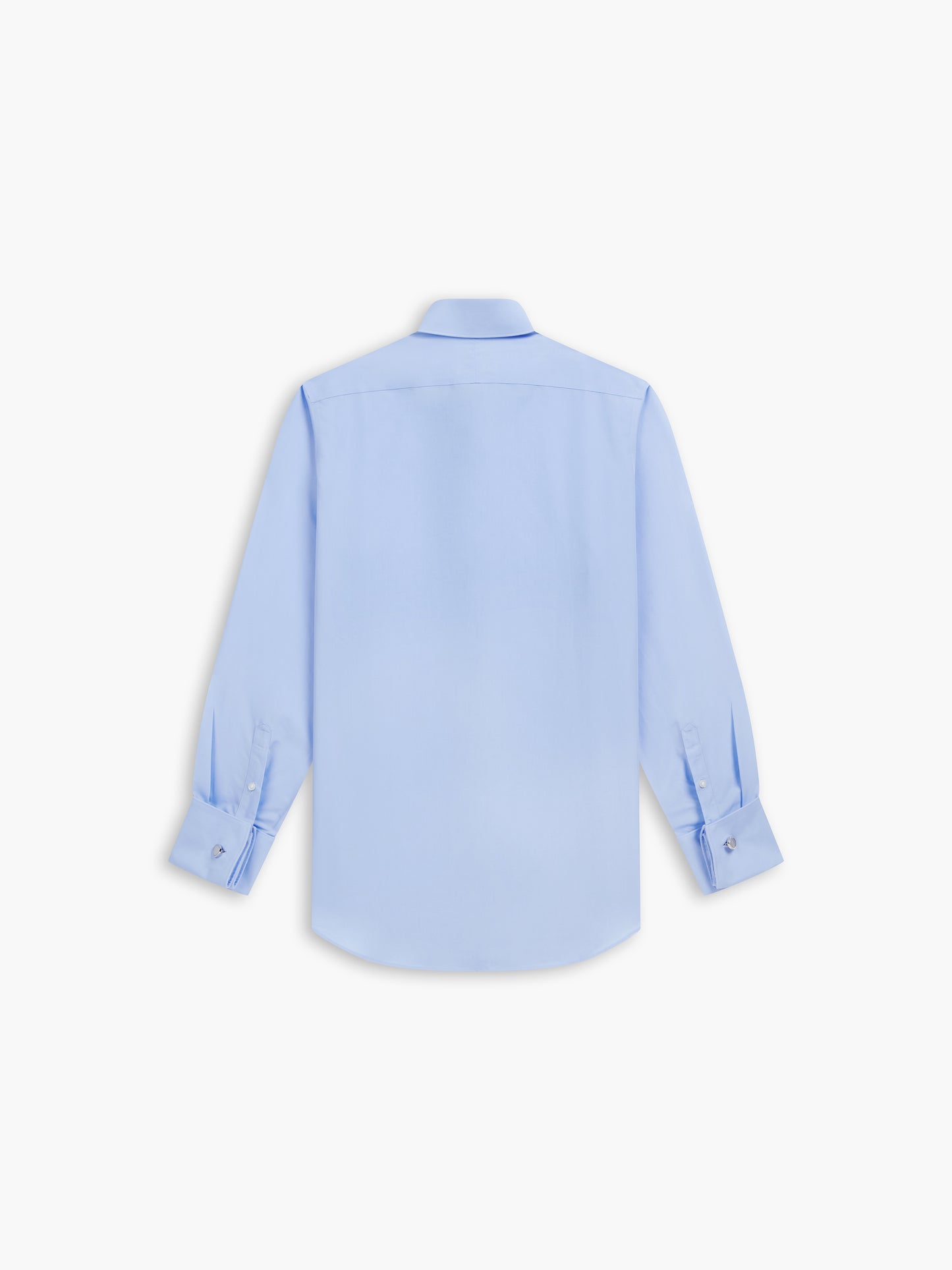 Non-Iron Light Blue Poplin Super Fitted Dual Cuff Cutaway Collar Shirt
