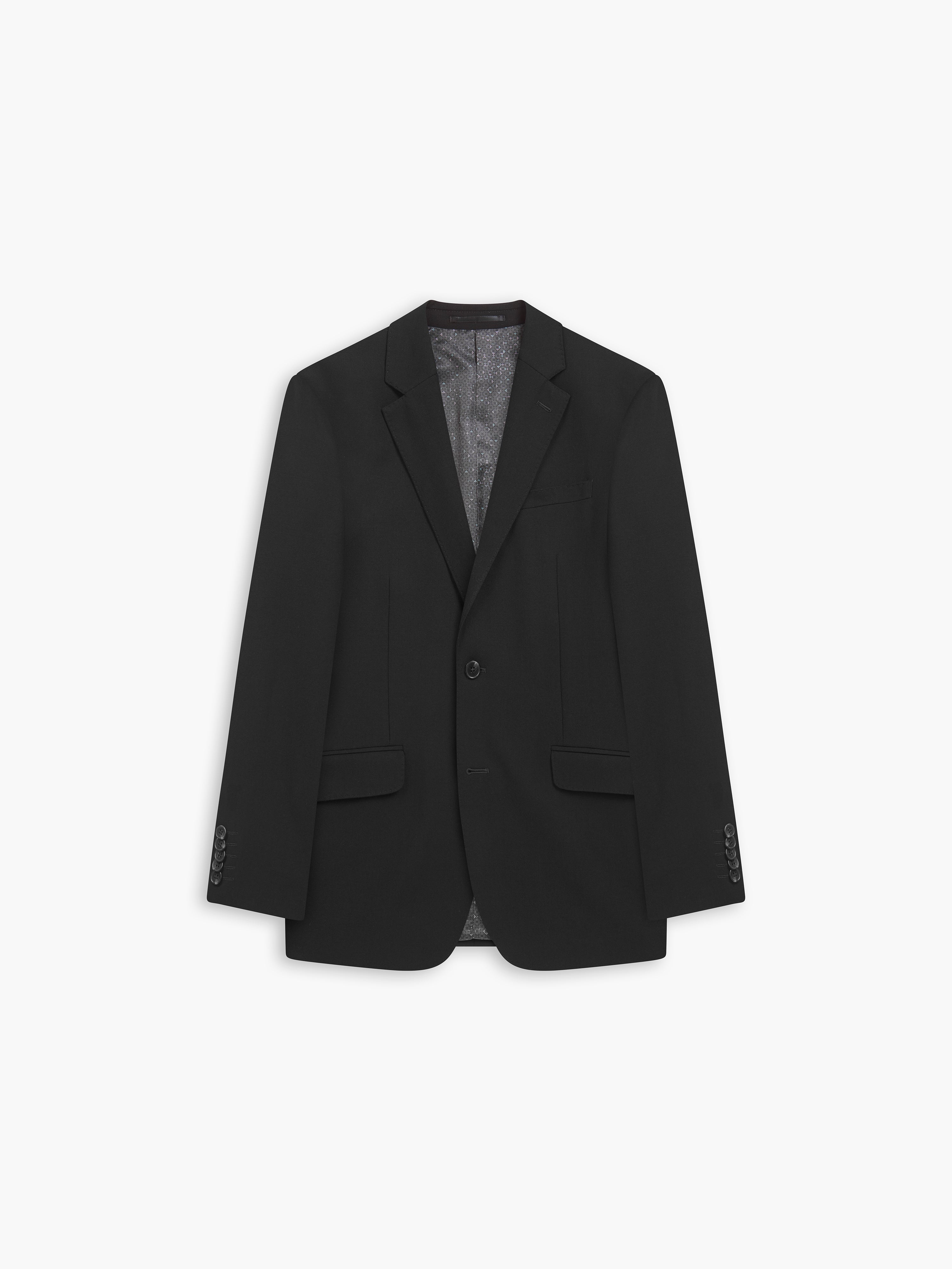 Black jacket slim fit best sale