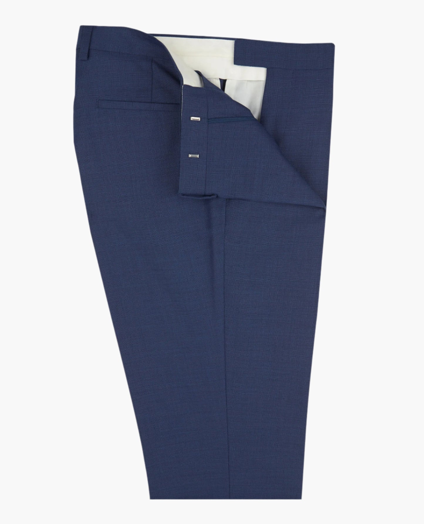 Islington Slim Fit Blue Semi Plain Trousers