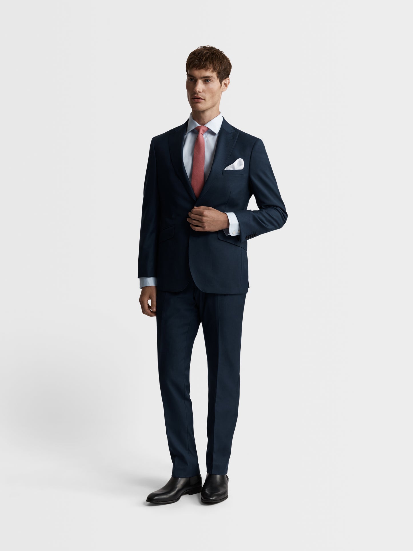 Image 4 of Owens Infinity Active Slim Fit Navy Blue Jacket