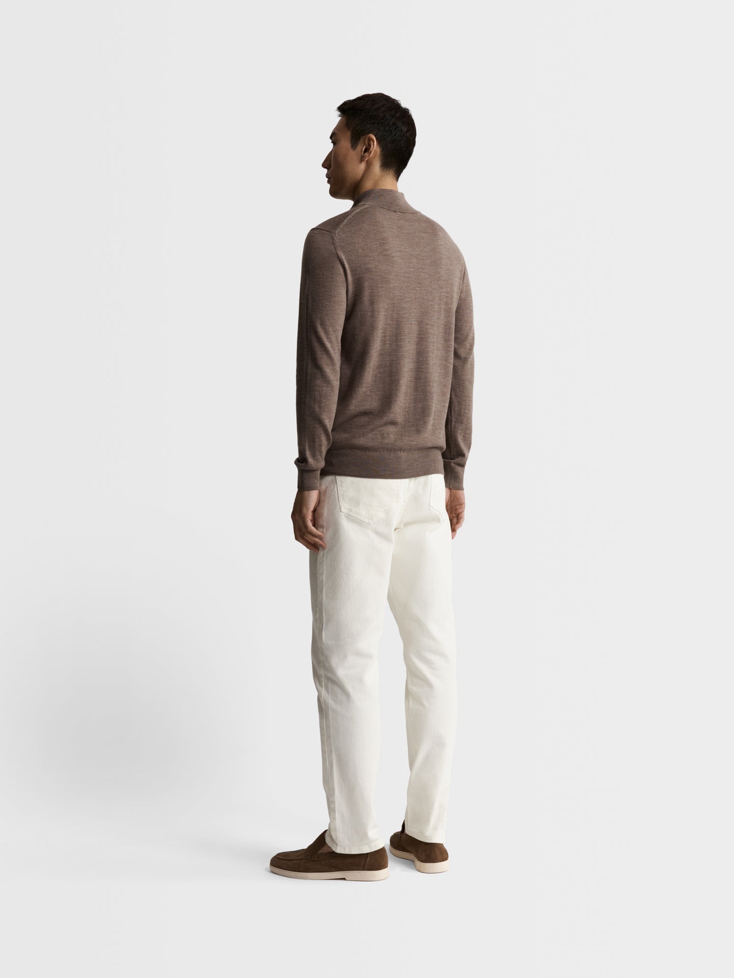 Image 6 of Merino Half-Zip Jumper - Neutral