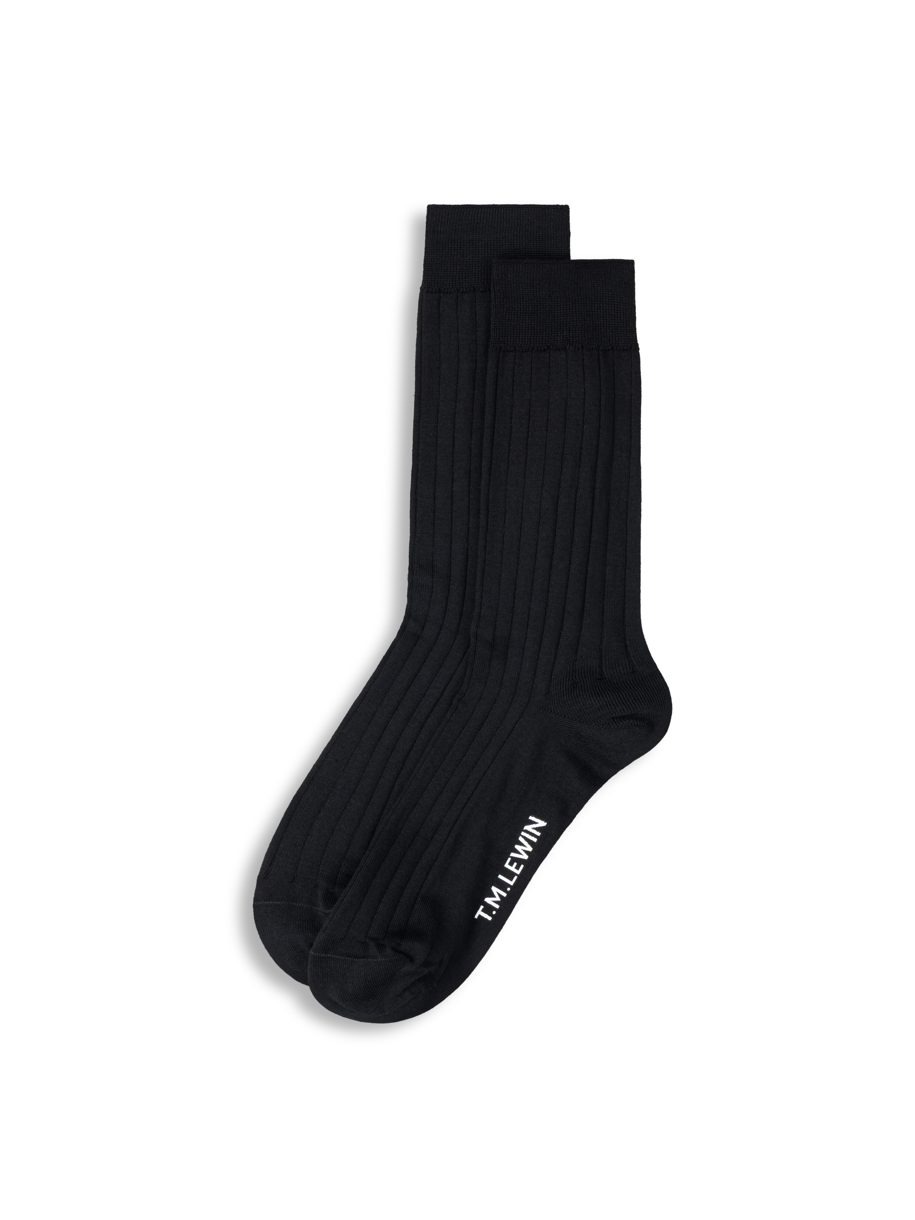 The Smart Mercerised Ribbed Socks, view 1
