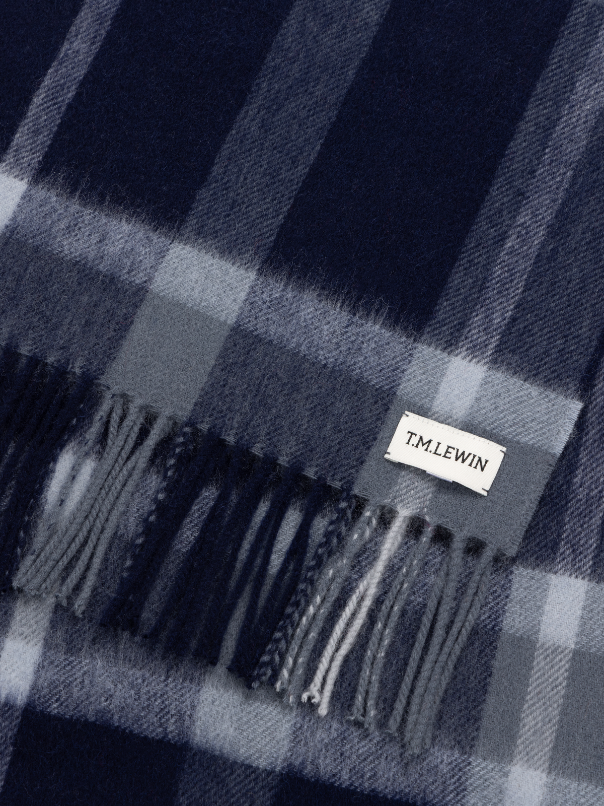The Merino Checked Wool Scarf