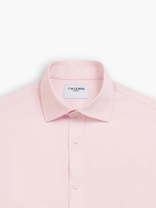 Image 1 of Max Performance Dark Pink Twill Fitted Single Cuff Classic Collar Shirt