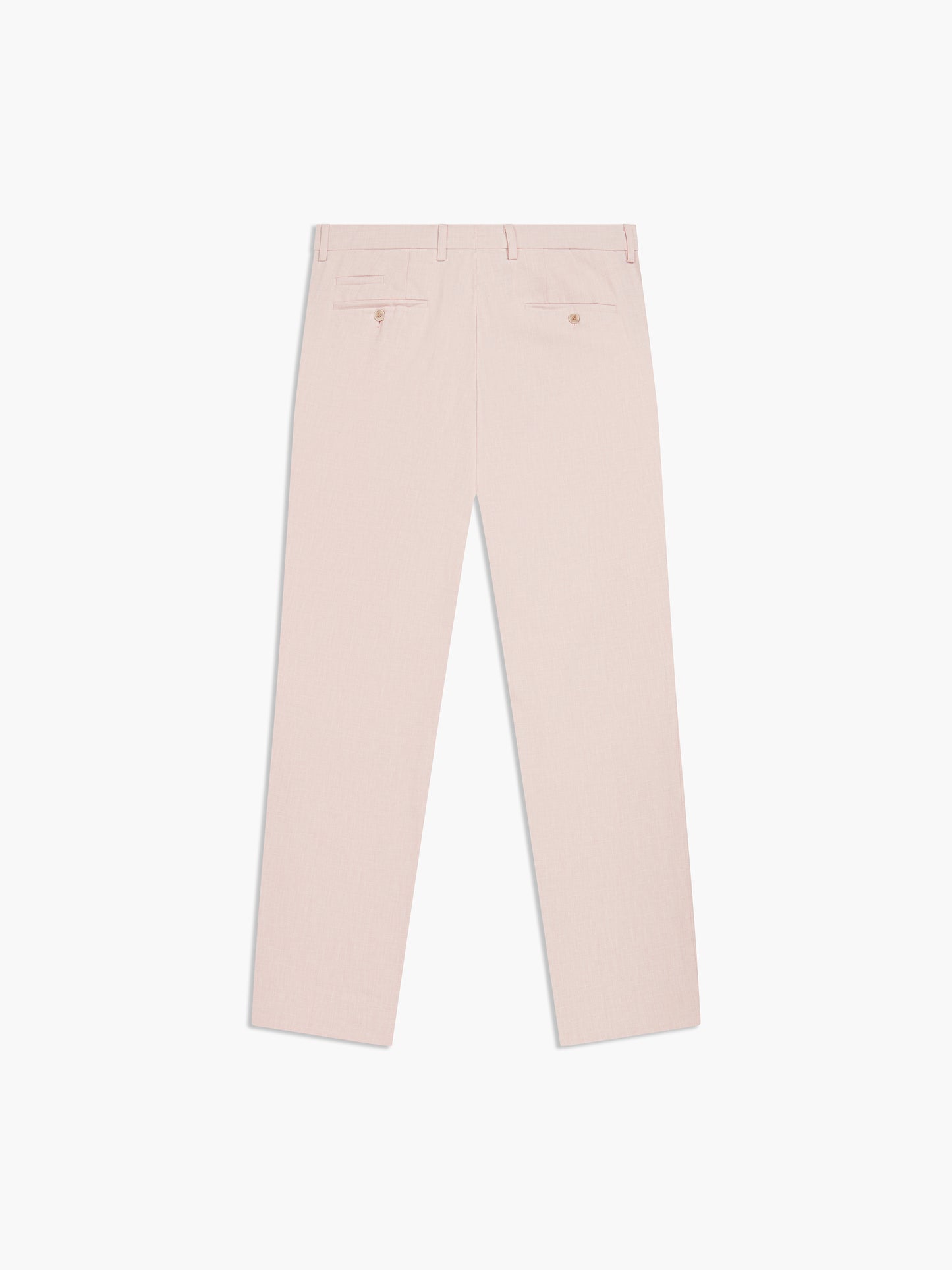 Image 9 of Slim Fit Linen Suit Trousers in Light Pink