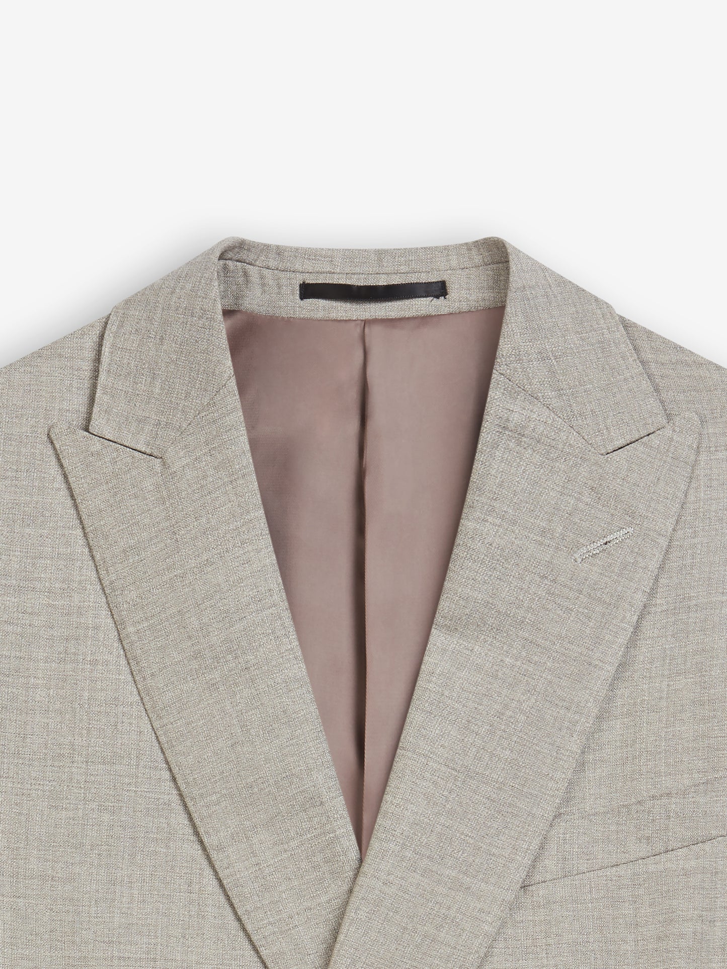 Venaria Italian Luxury Slim Double Breasted Beige Suit Jacket