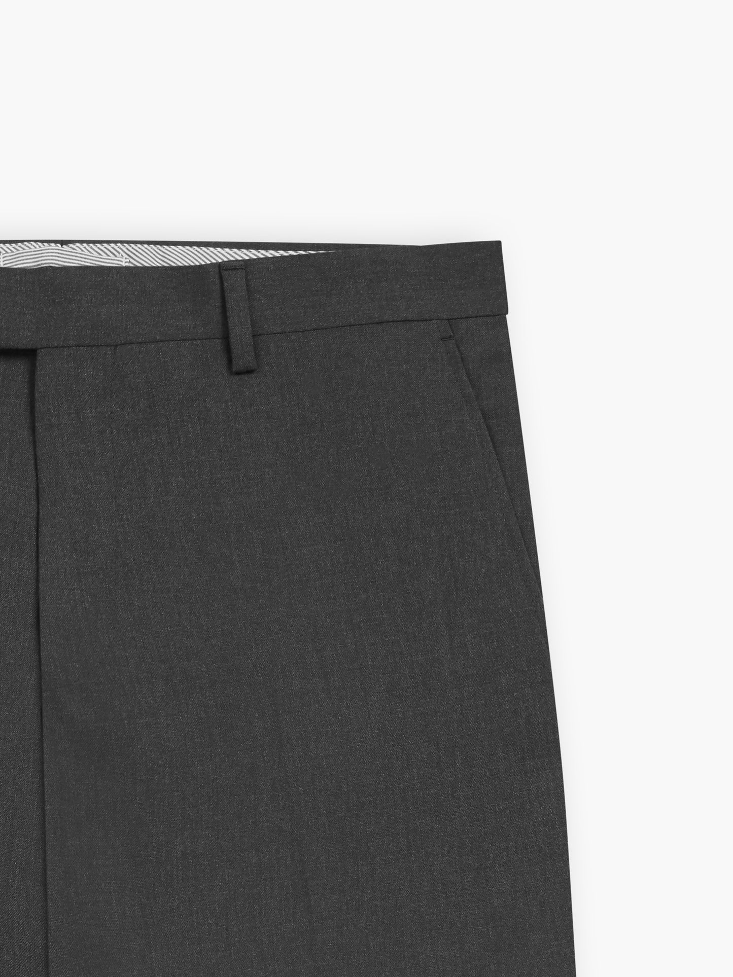 Edgeware Wool Slim Charcoal Suit Trouser