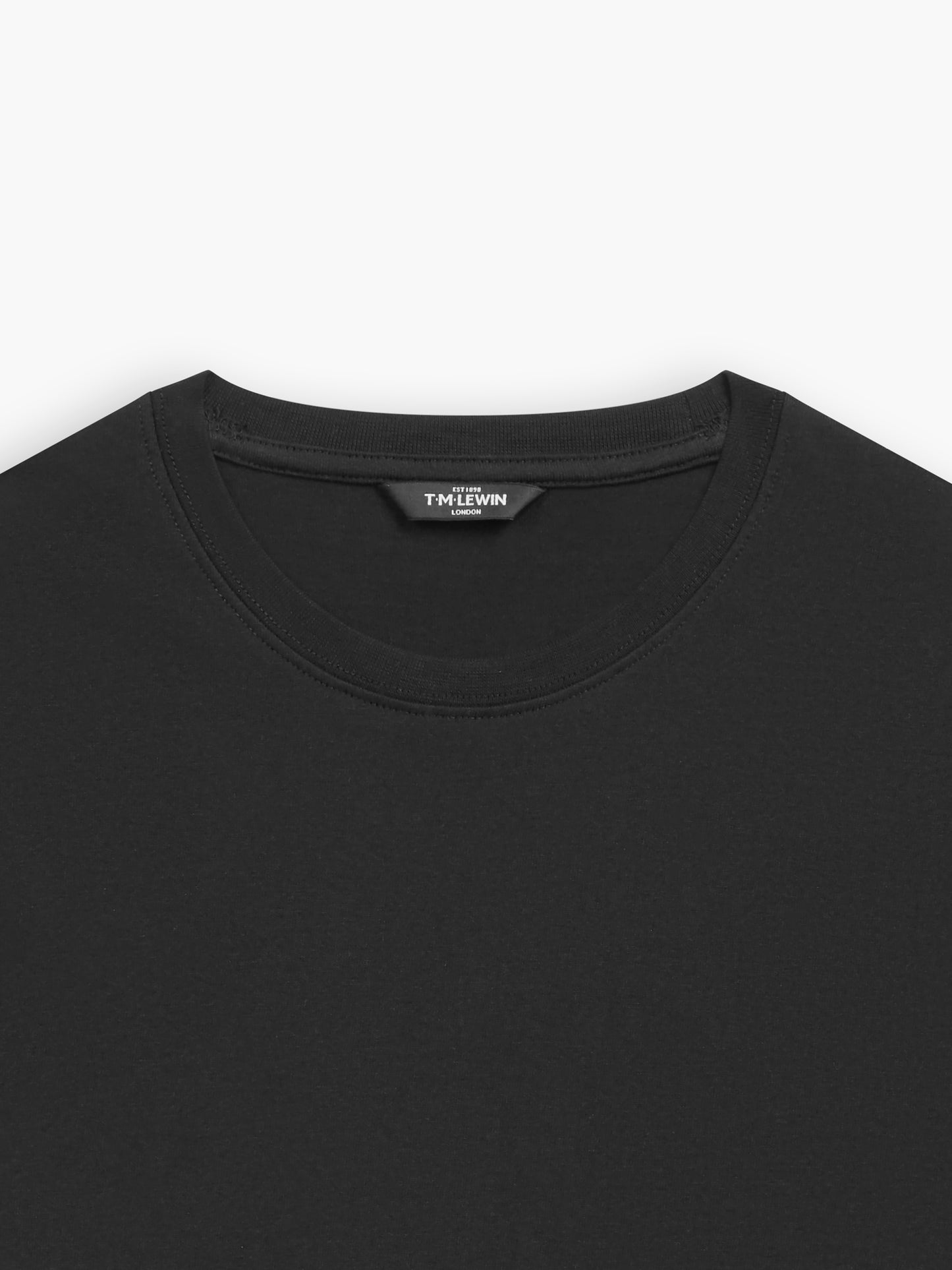 Black Organic Cotton Crew Neck T-Shirt