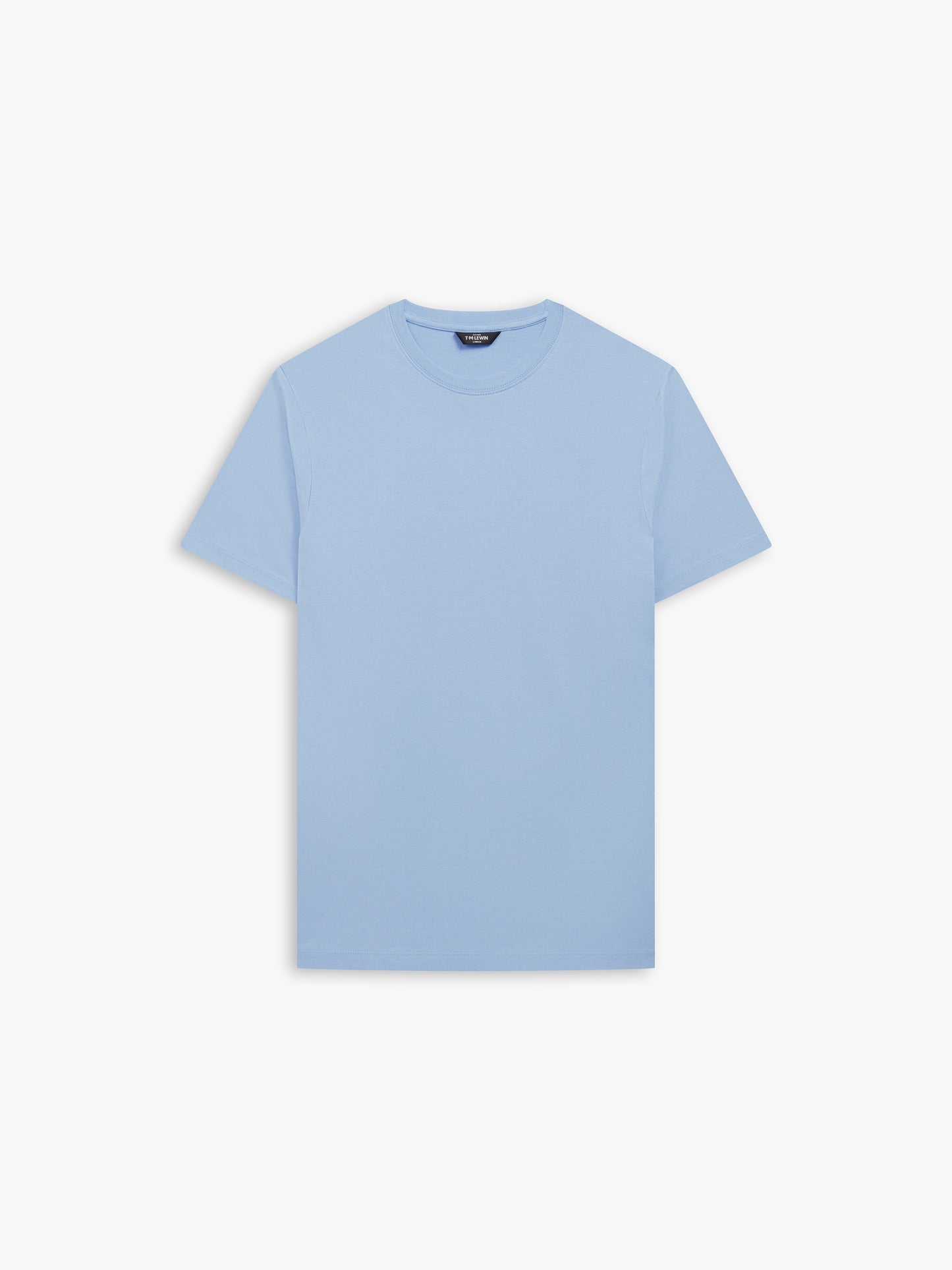 Light Blue Organic Cotton Crew Neck T-Shirt