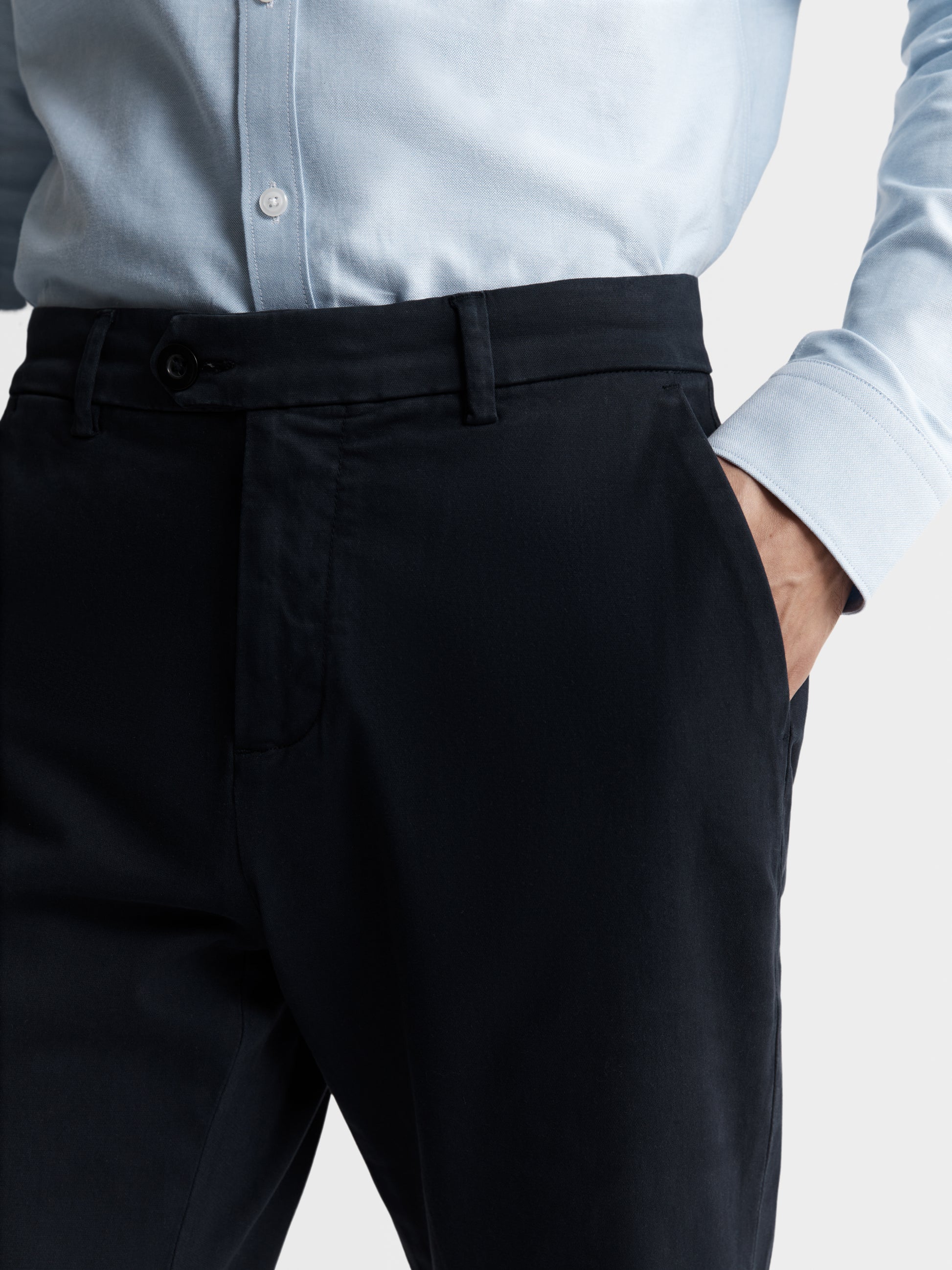 Image 2 of Slim Fit Navy Blue Chinos
