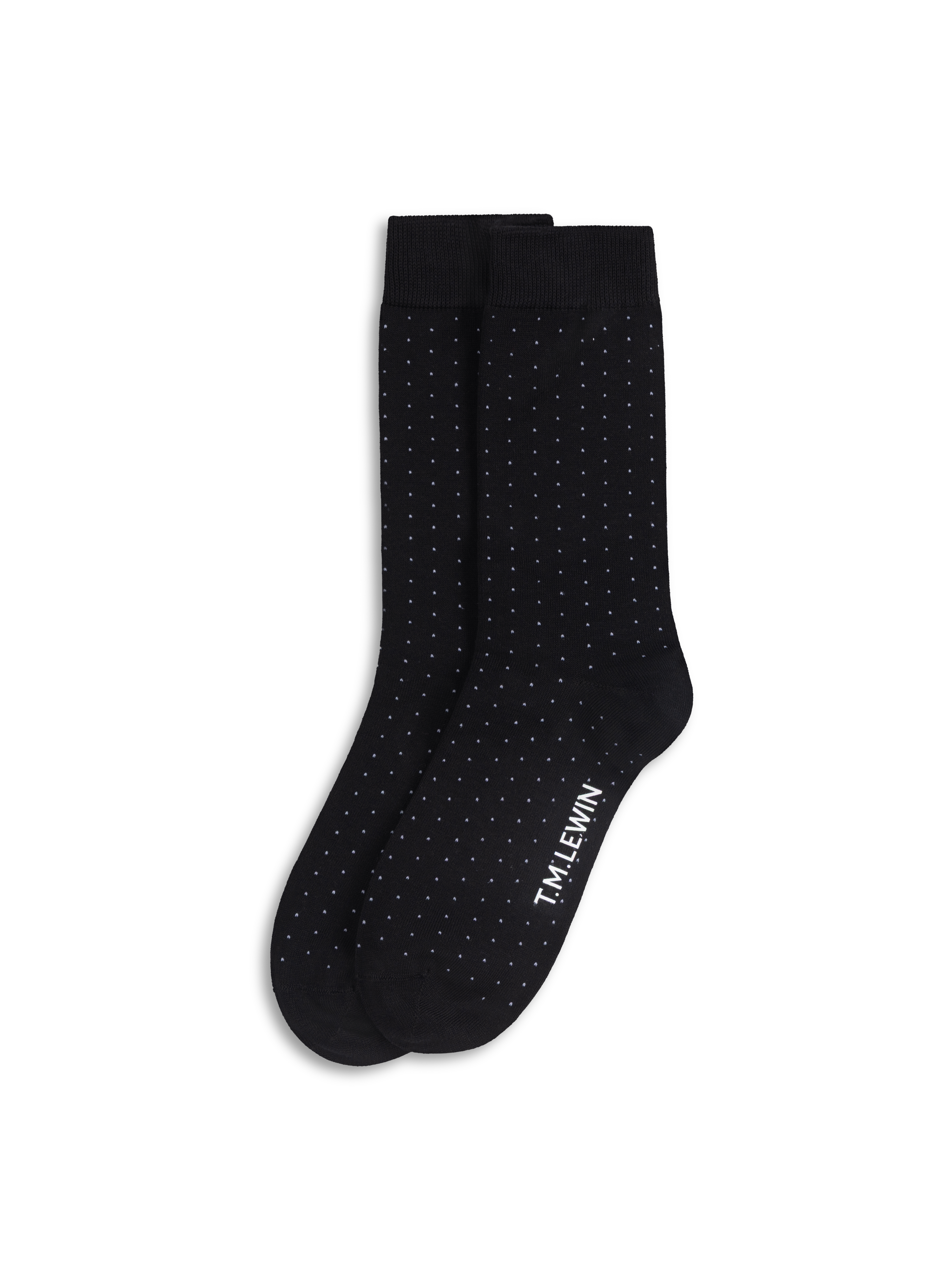 The Smart Mercerised Spotted Socks, view 1