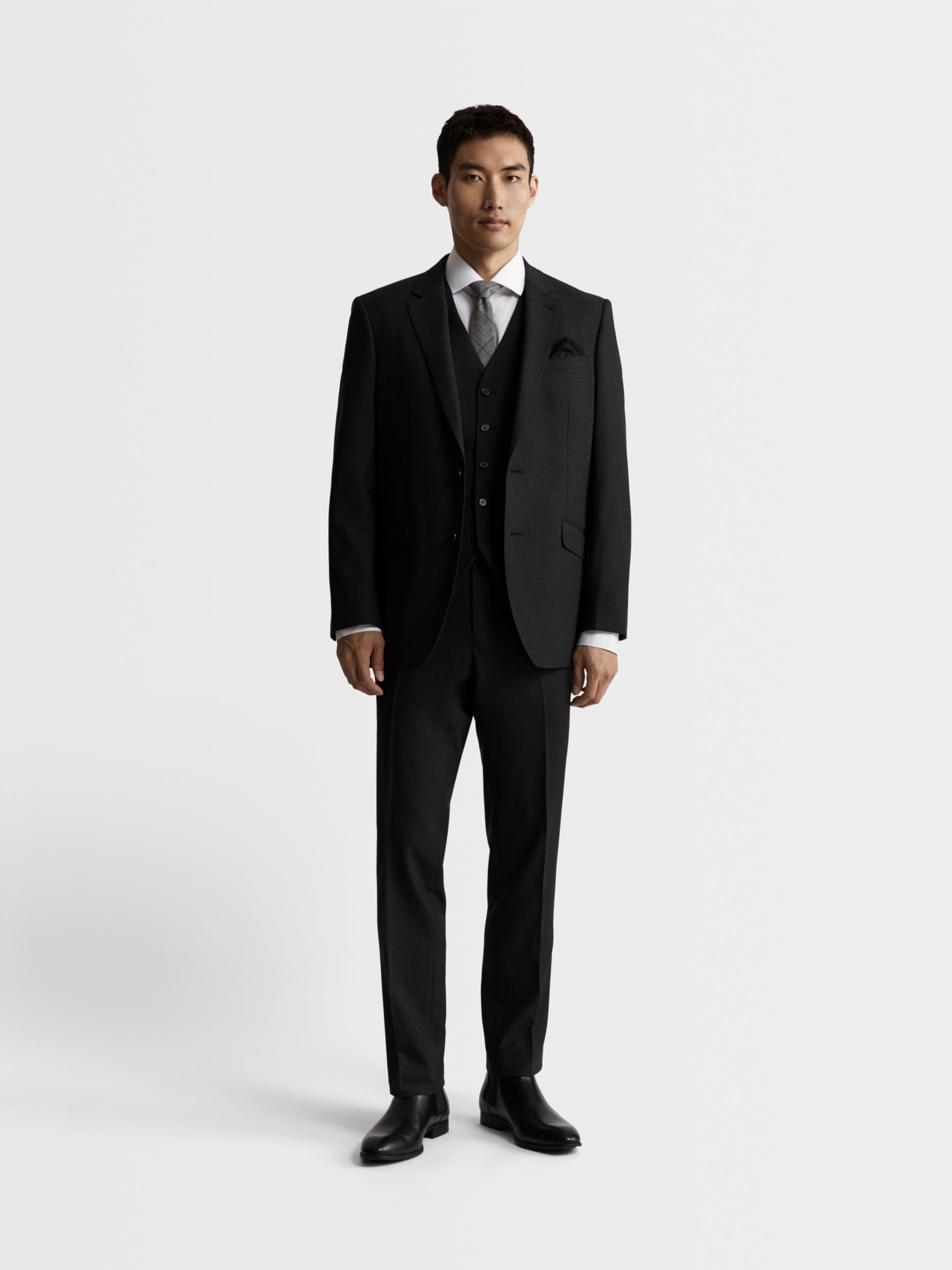 Image 6 of Ronnie Infinity Active Slim Fit Charcoal Waistcoat