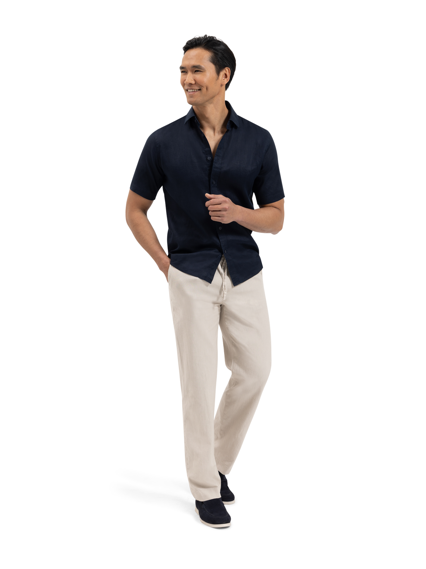 The Linen Blend Trouser