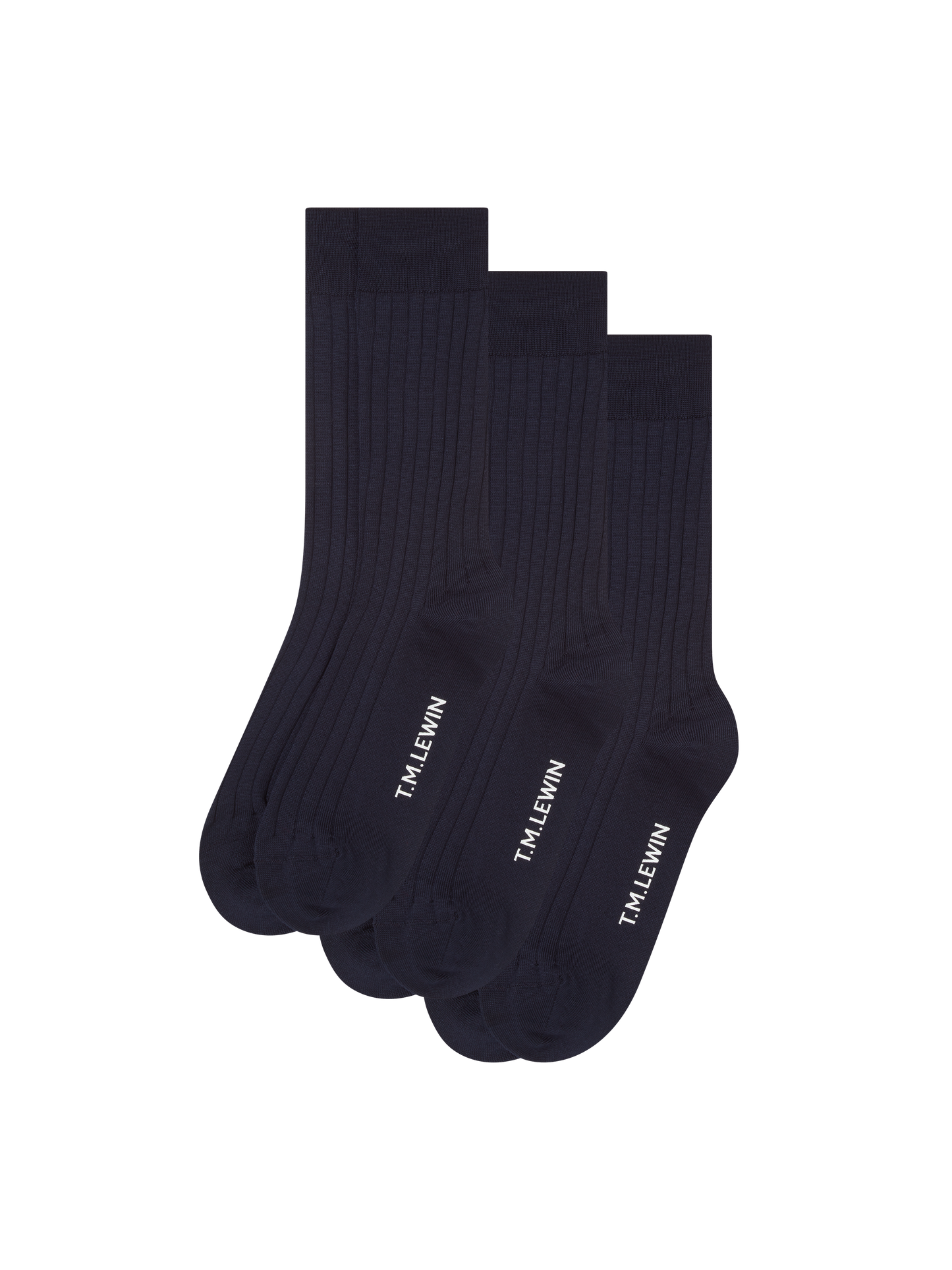 3 Pack Cotton Ribbed Socks