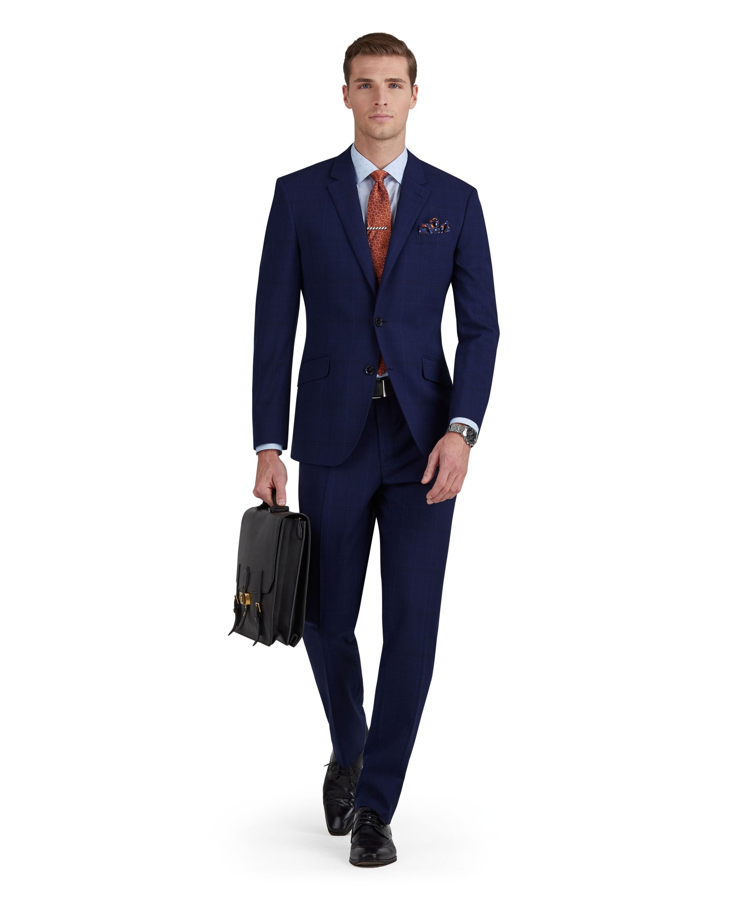 The Northcote Infinity Slim Fit Blue Check Jacket