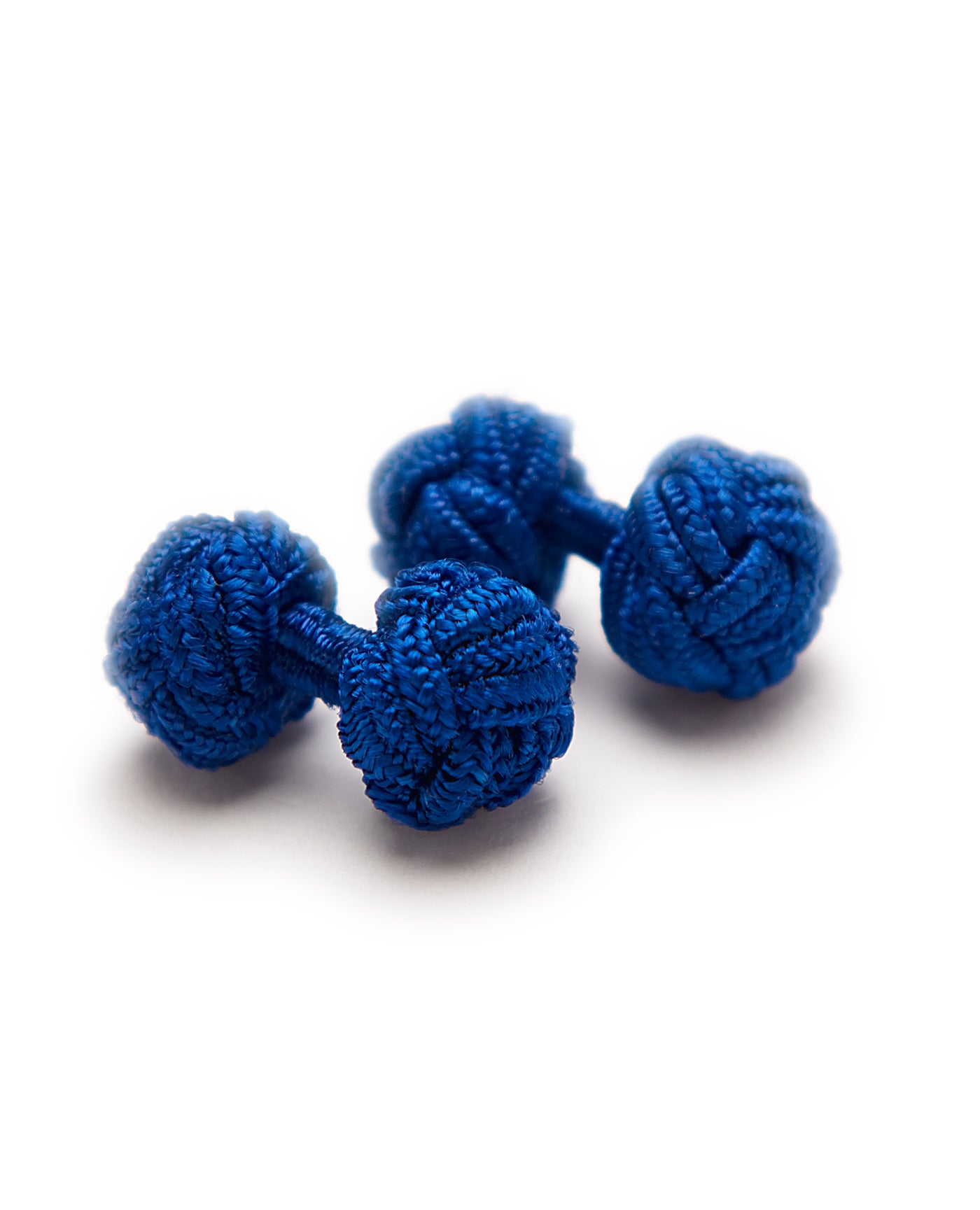 Image 1 of Women's Royal Blue Silk Knot Links