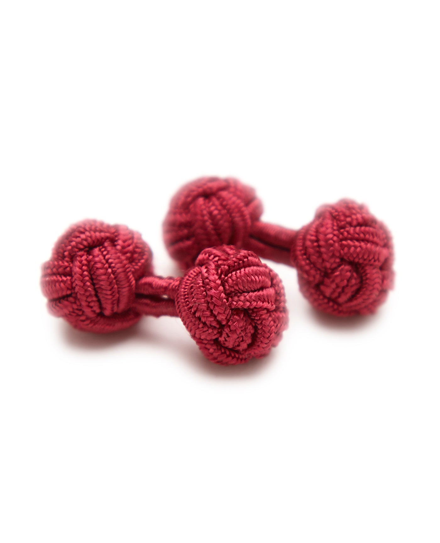 Image 1 of Women's Dark Red Silk Knot Links