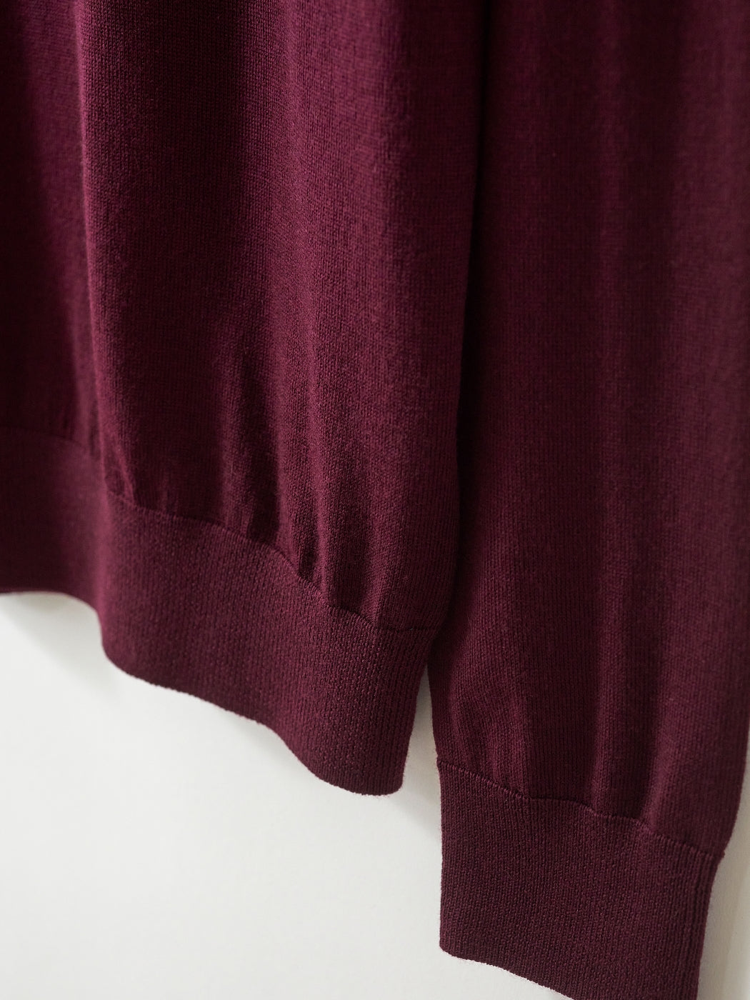 Image 6 of Merino Crew Neck Jumper - Wine