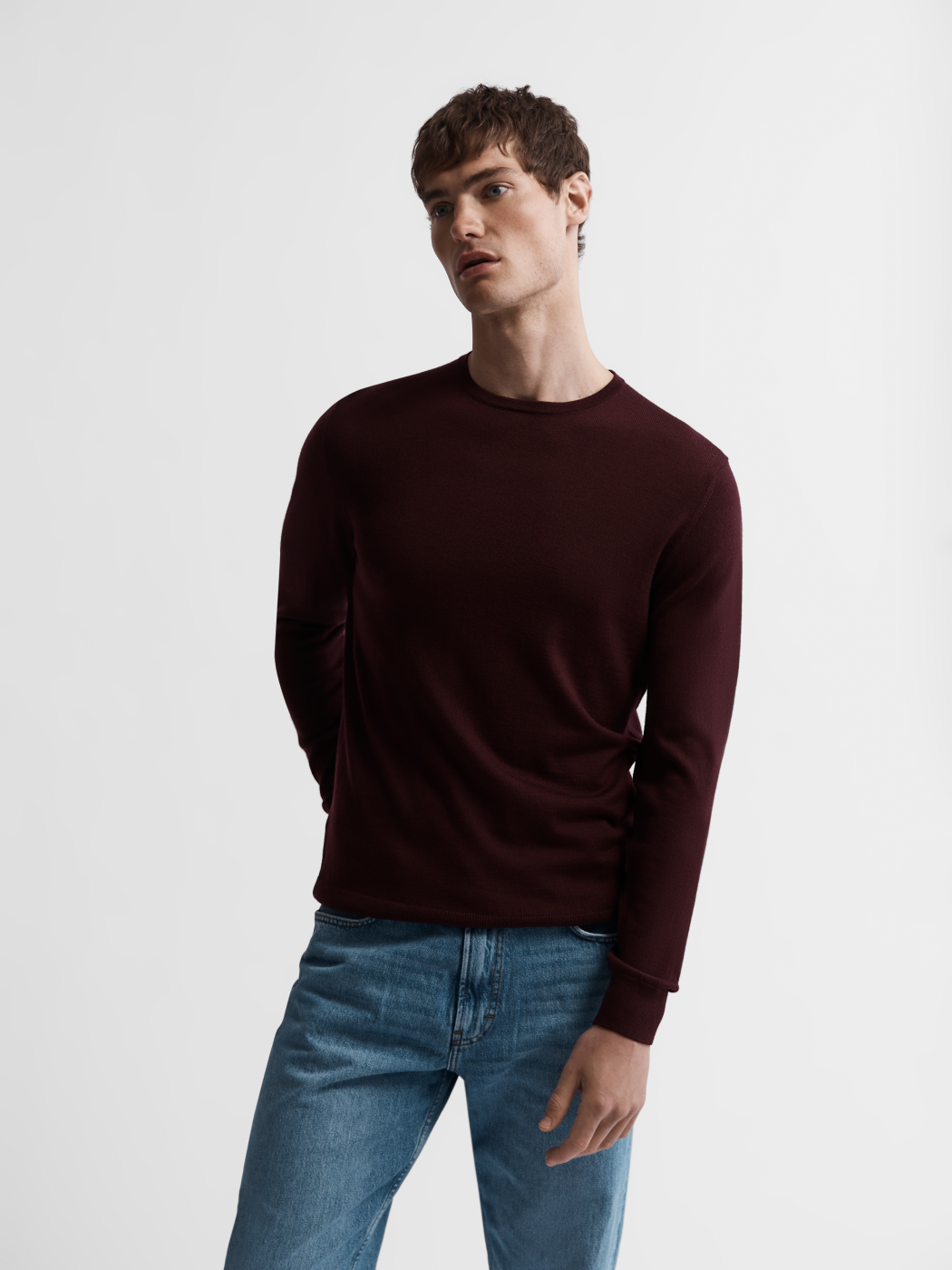 Merino crew 2025 neck sweater