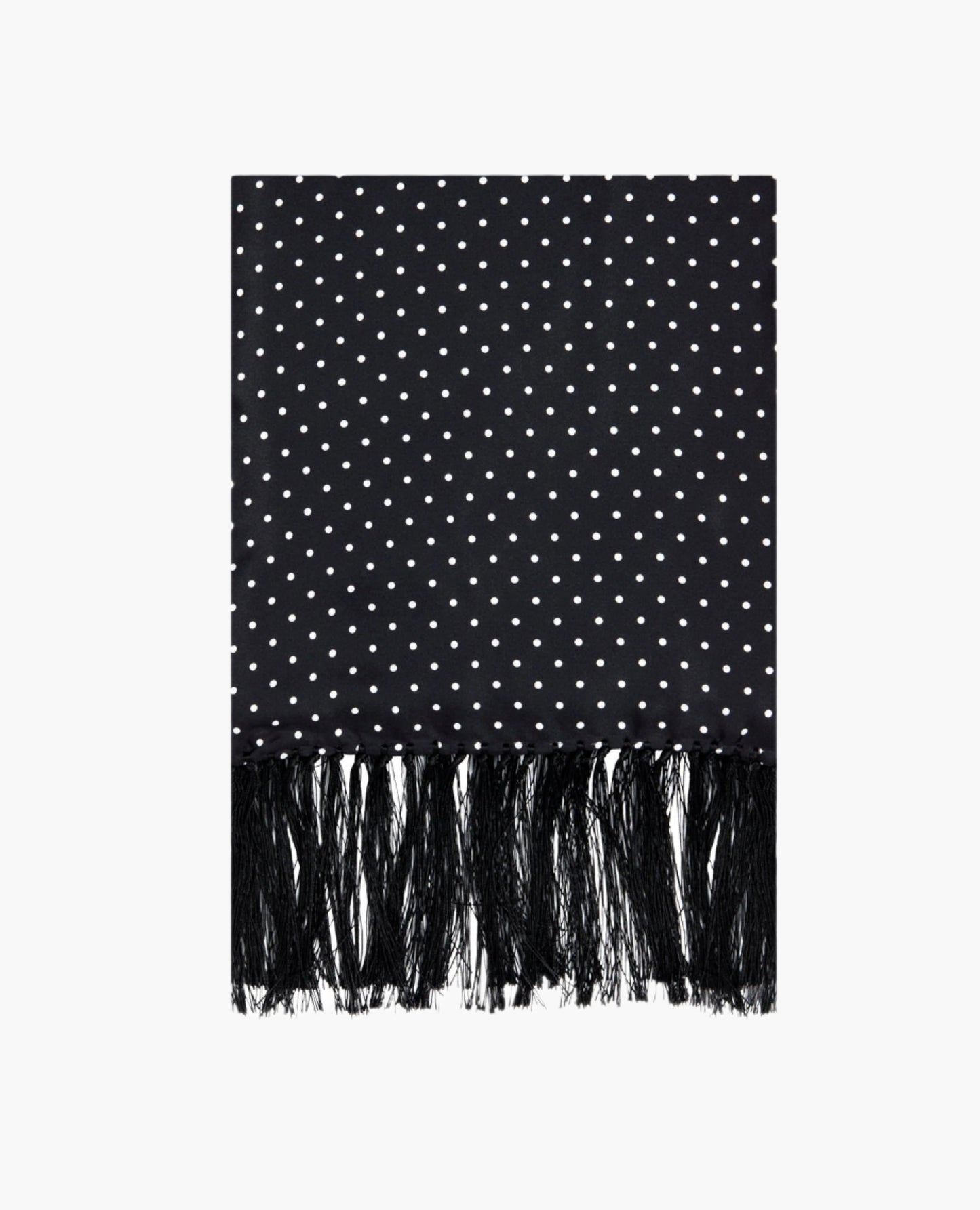 Image 1 of Black Velvet Spot Evening Scarf