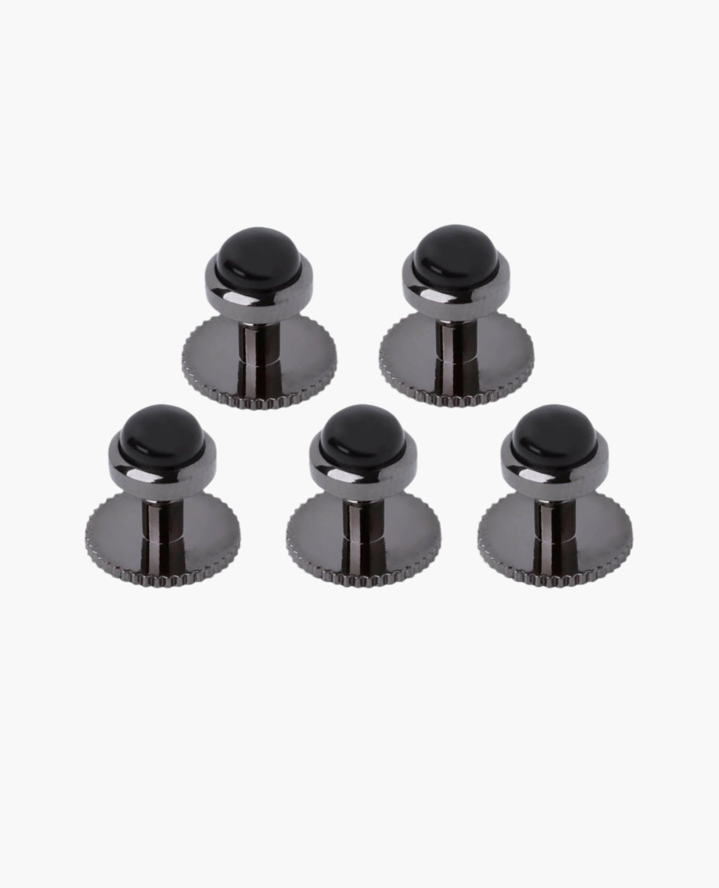Image 1 of Black Round Dress Shirt Studs