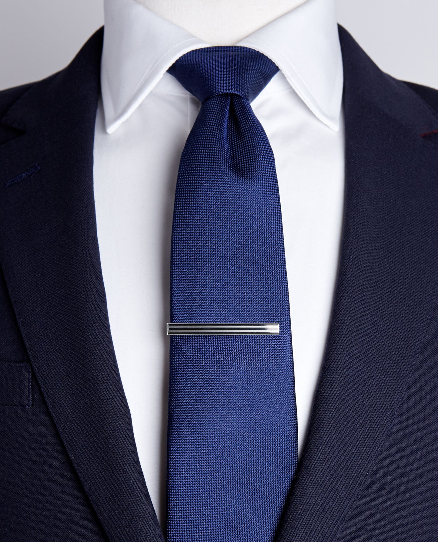 Image 2 of Black Stripe Tie Slide 6cm