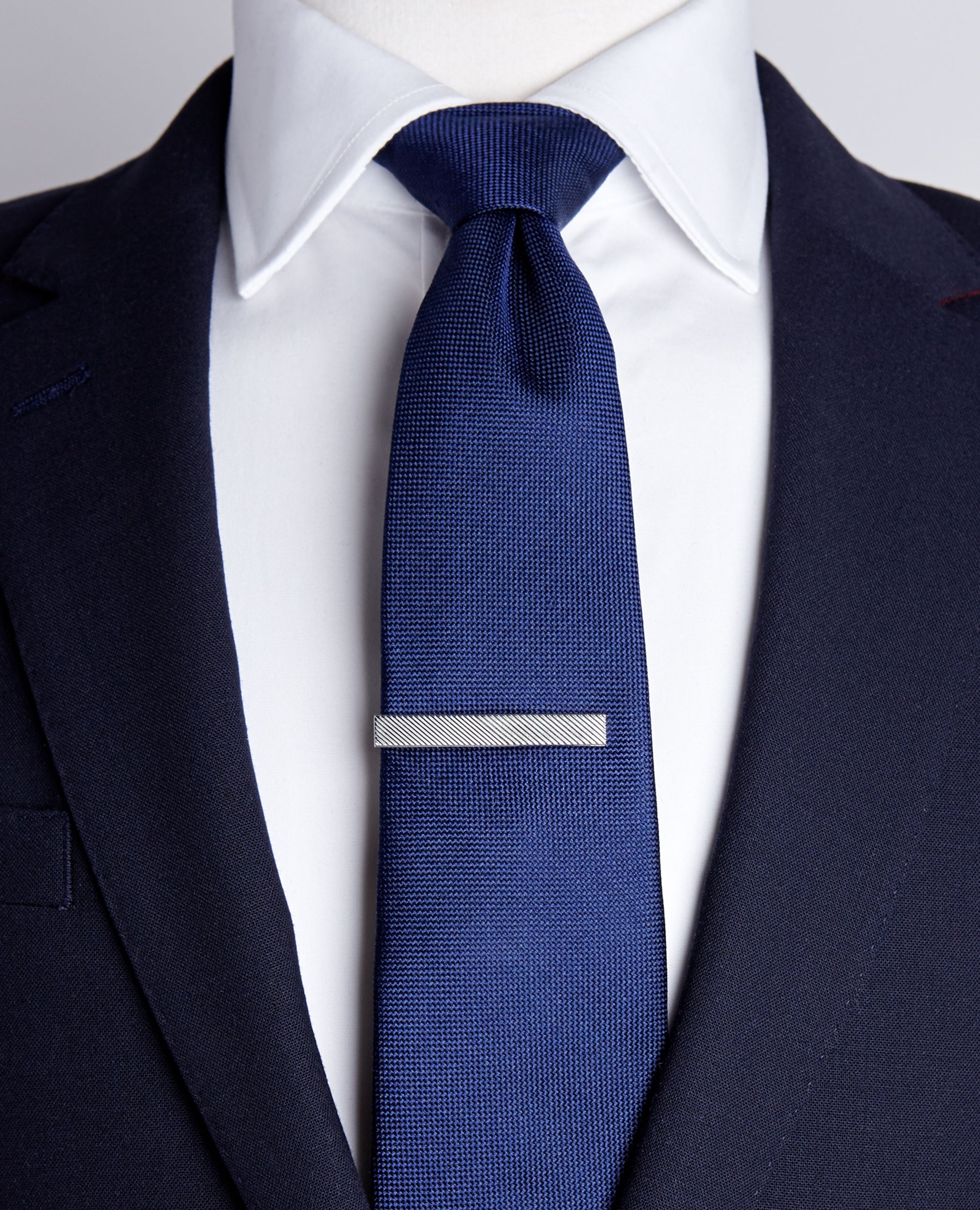 Image 2 of Diagonal Etched Tie Slide 5cm
