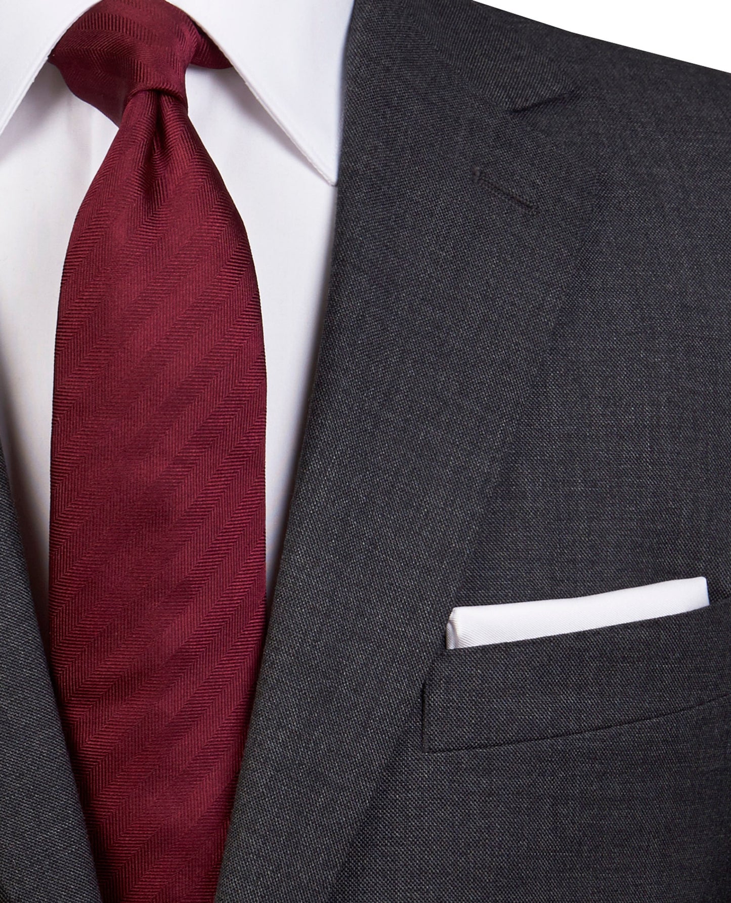 Image 3 of White Silk Pocket Square