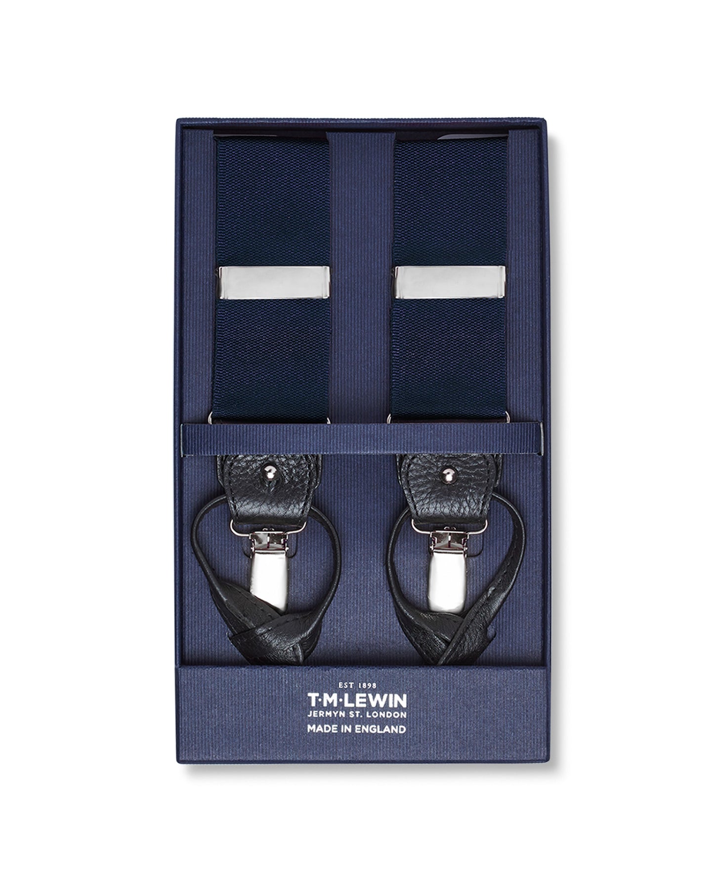 Image 1 of Dual End Navy Braces