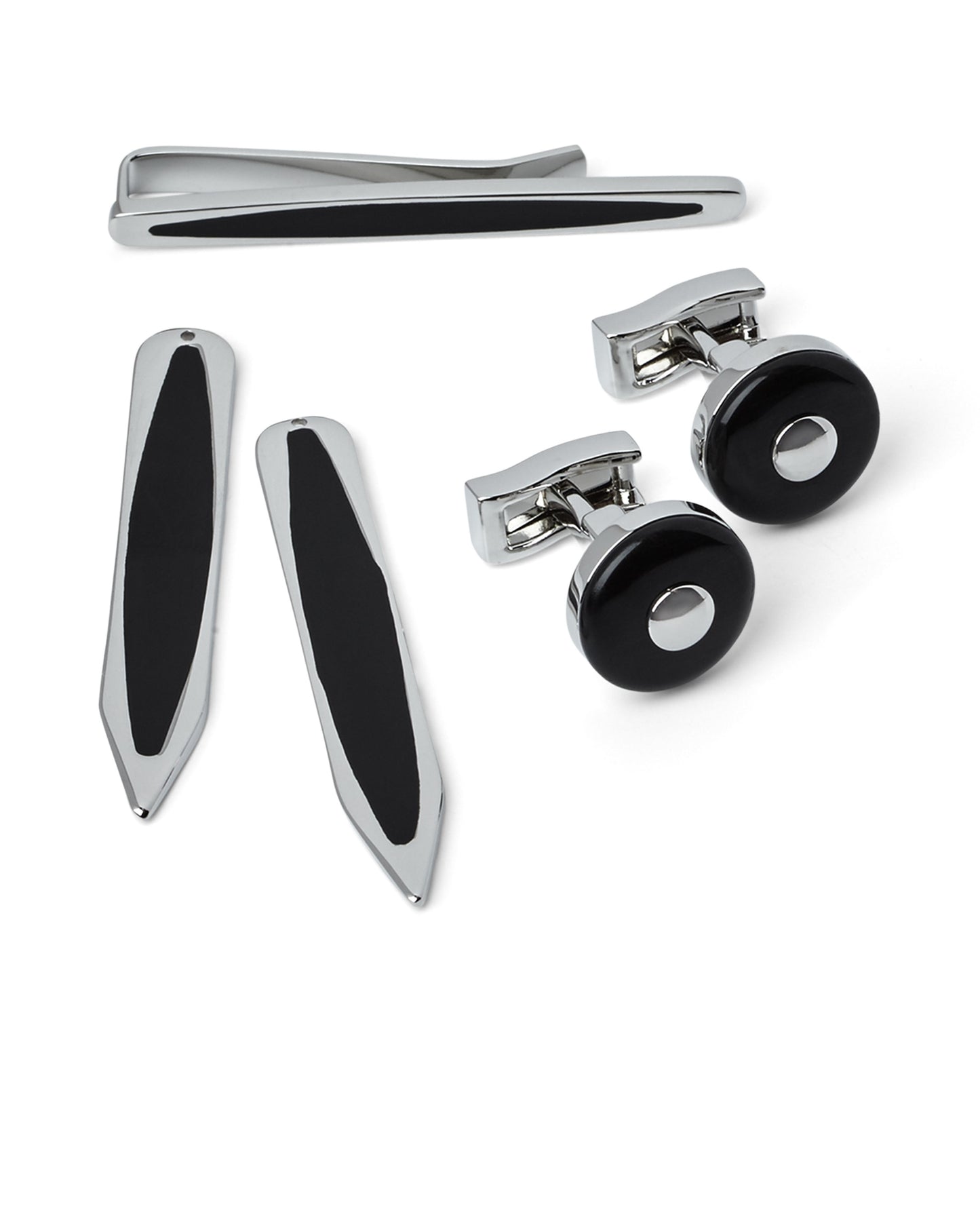 Image 2 of Gloss Black Shirt Accessory Gift Set