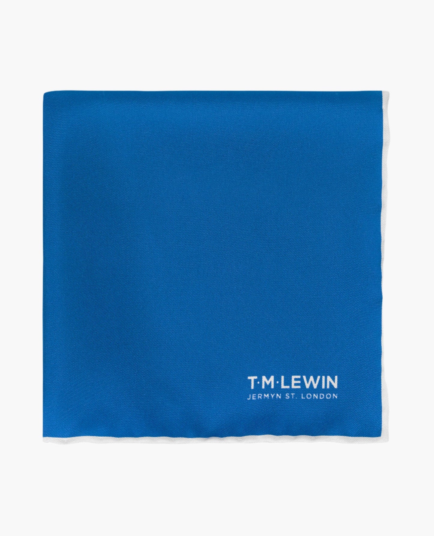 Image 1 of Royal Blue Plain Silk Pocket Square