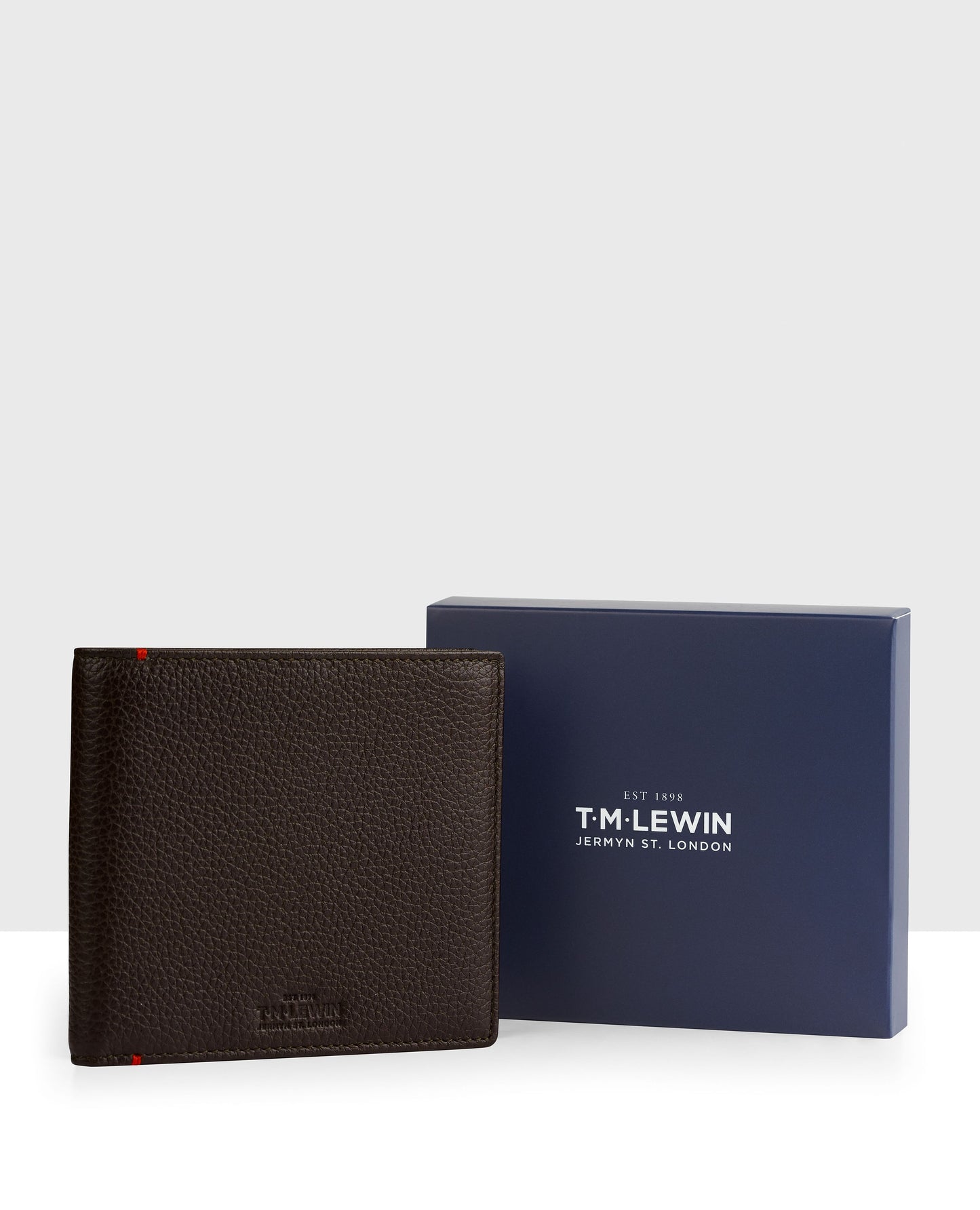 Image 4 of Leather Bifold Wallet Brown