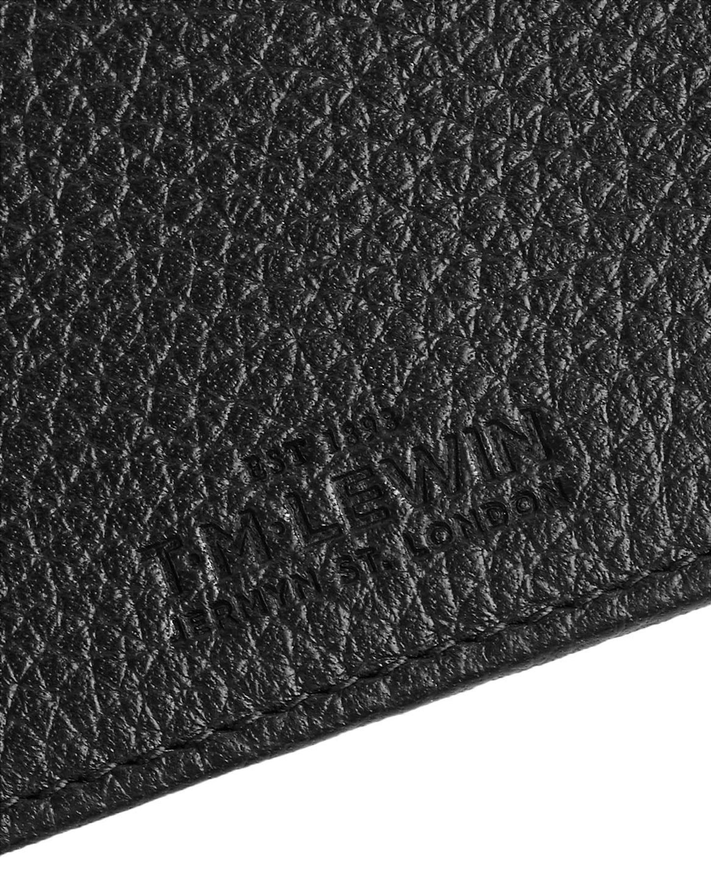 Image 3 of Leather Luggage Tag Black