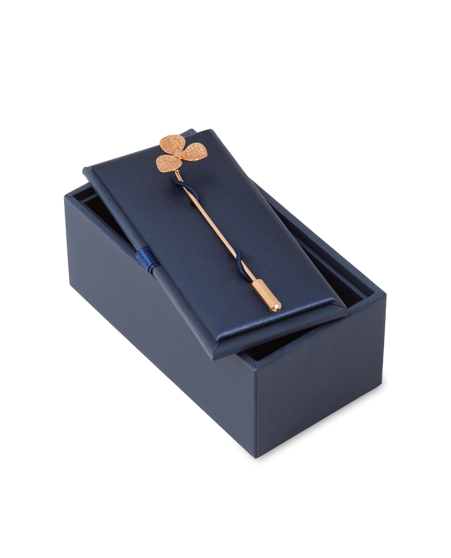 Image 3 of Rose Gold Flower Lapel Pin