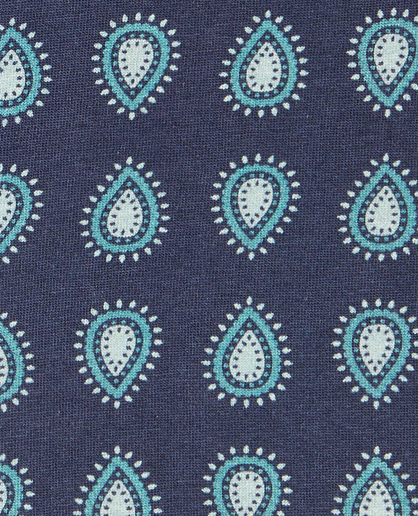 Image 2 of Navy and Blue Paisley Cotton Stretch Boxers