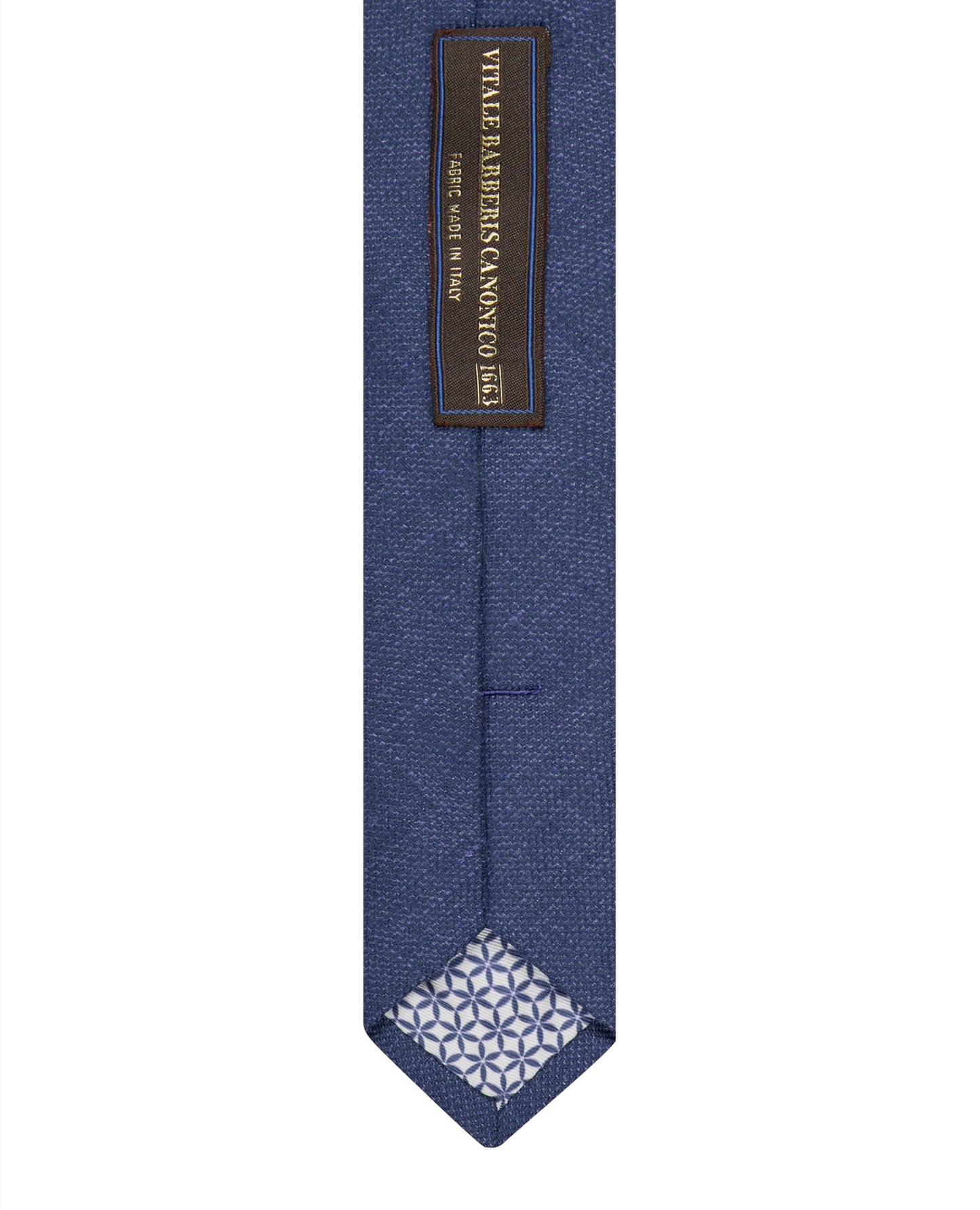 Image 3 of Barberis Slim Navy Textured Wool Blend Tie