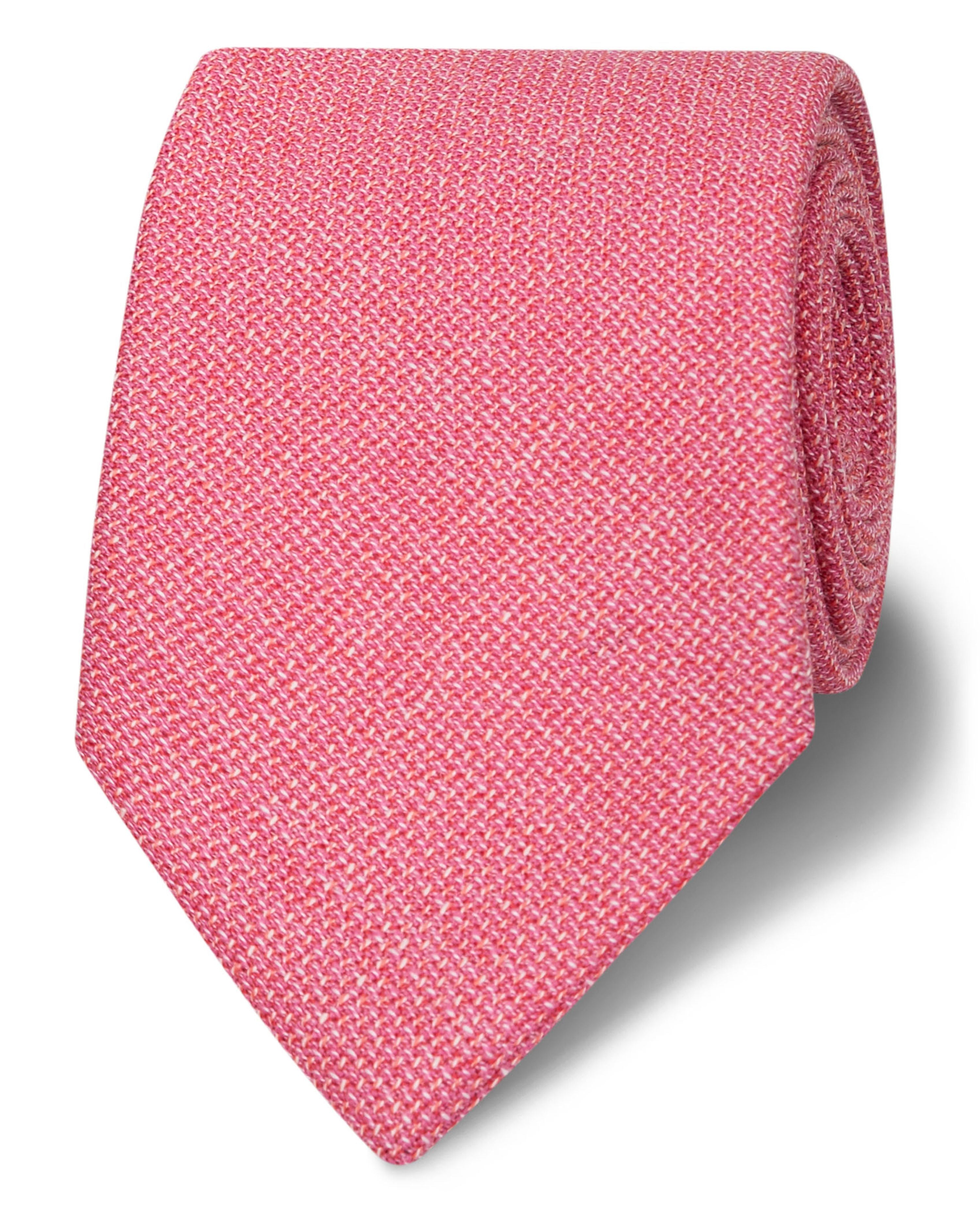 Elegant wool tie in pink colour