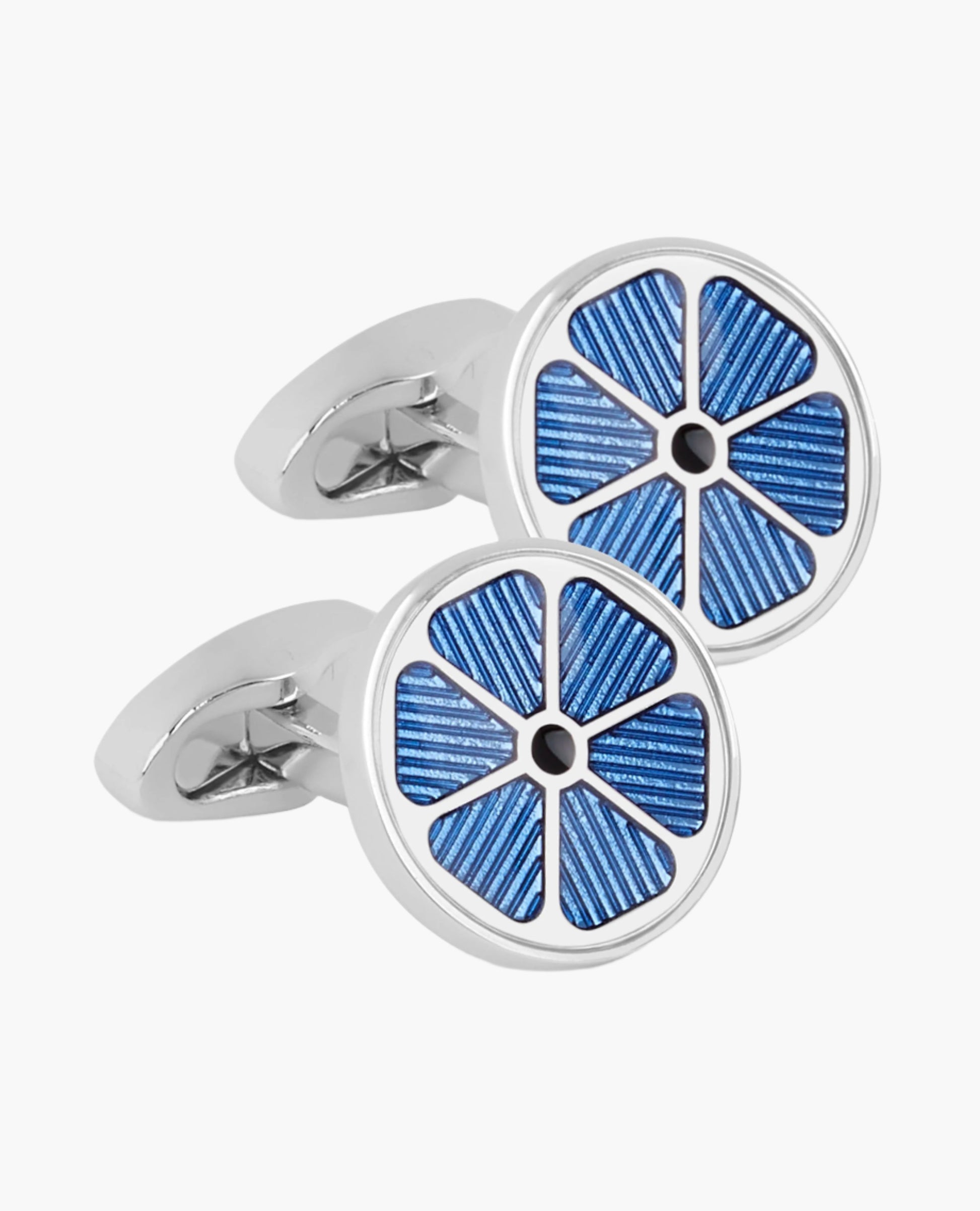 Image 1 of Veritas Blue Flower Cufflinks