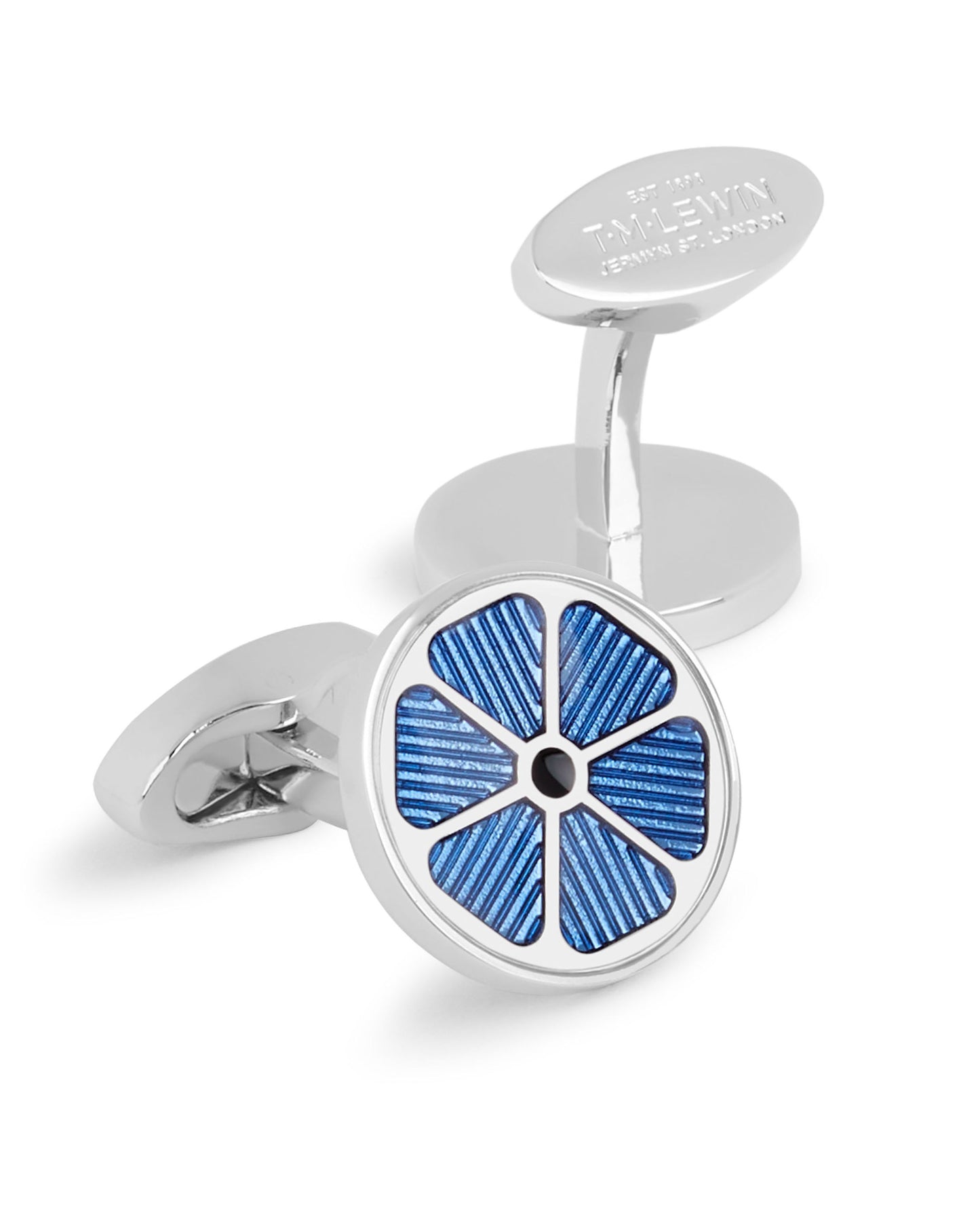 Image 3 of Veritas Blue Flower Cufflinks