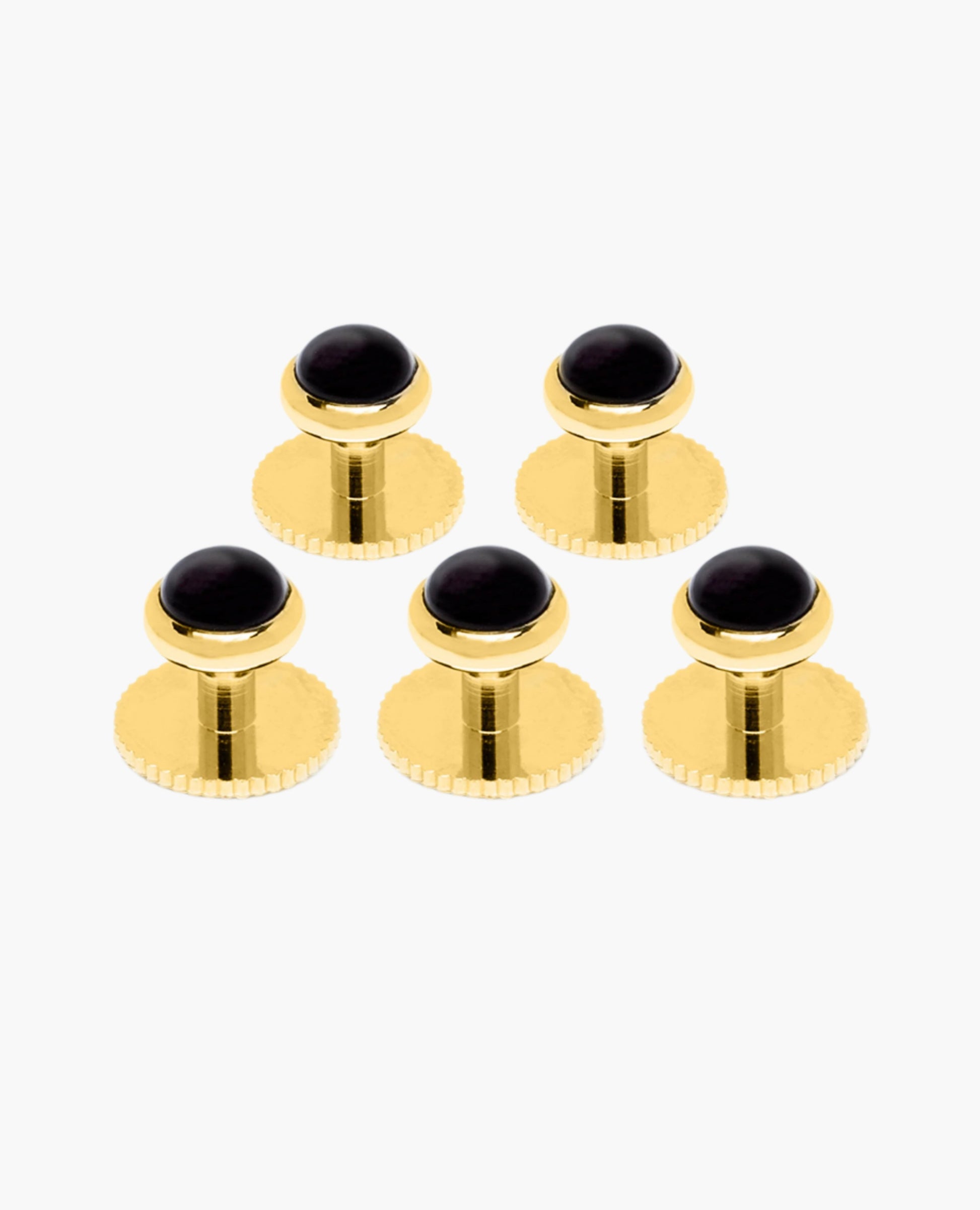 Image 1 of Black Gold Dress Shirt Studs