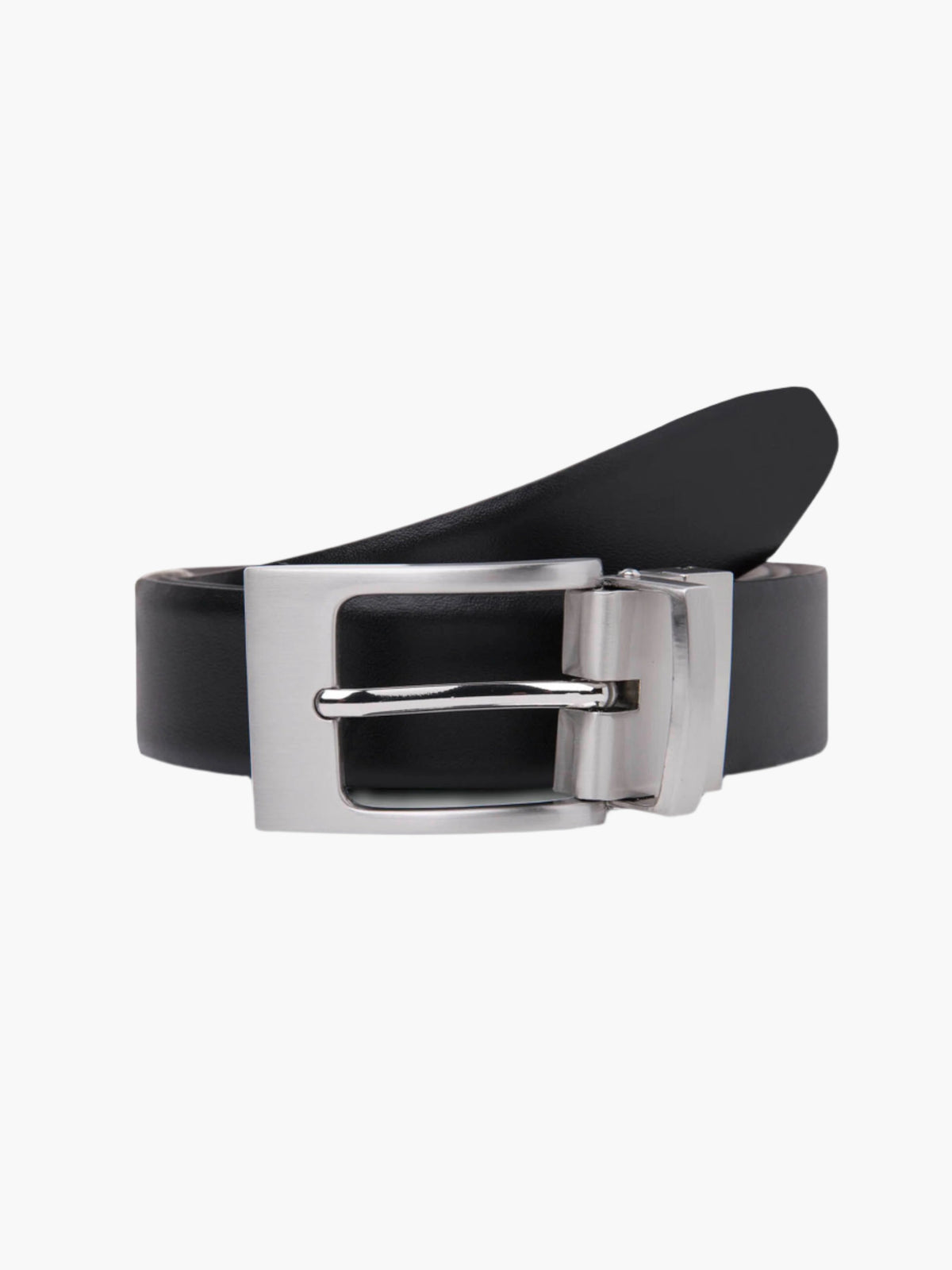 & Brown Leather Reversible Belt